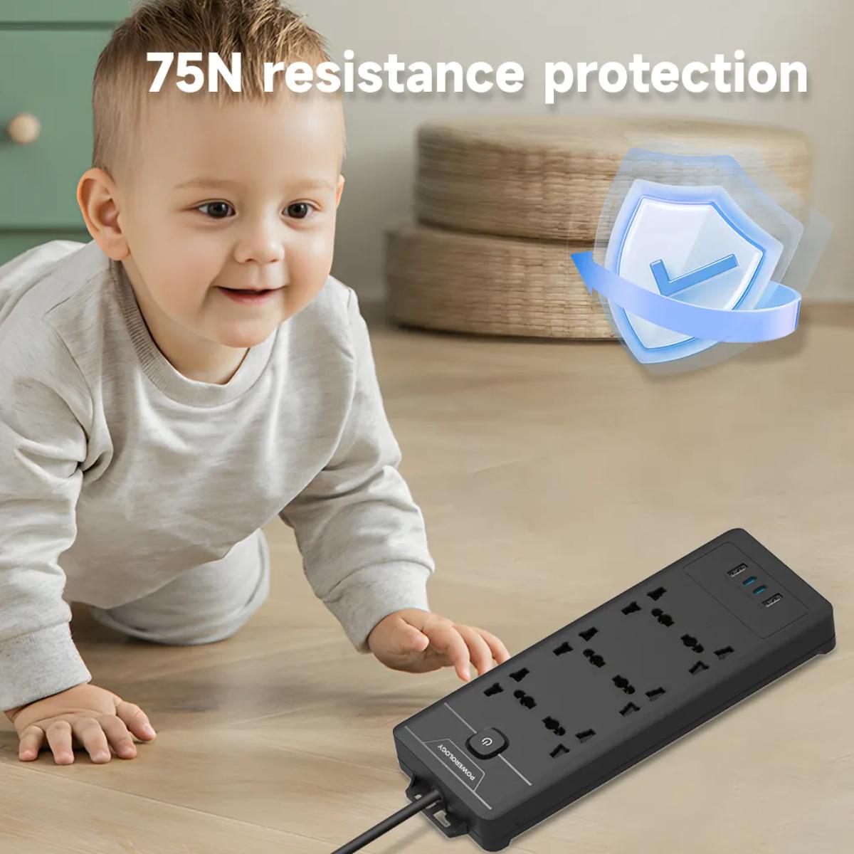 Powerology 6AC 2500W Power Strip