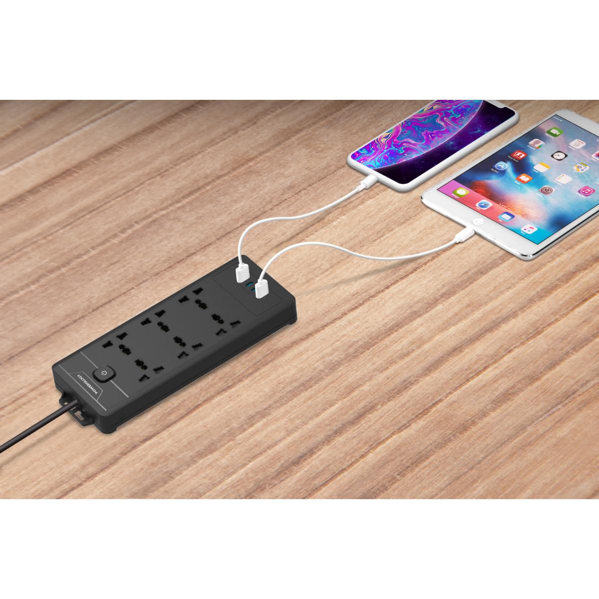 Powerology 6AC 2500W Power Strip