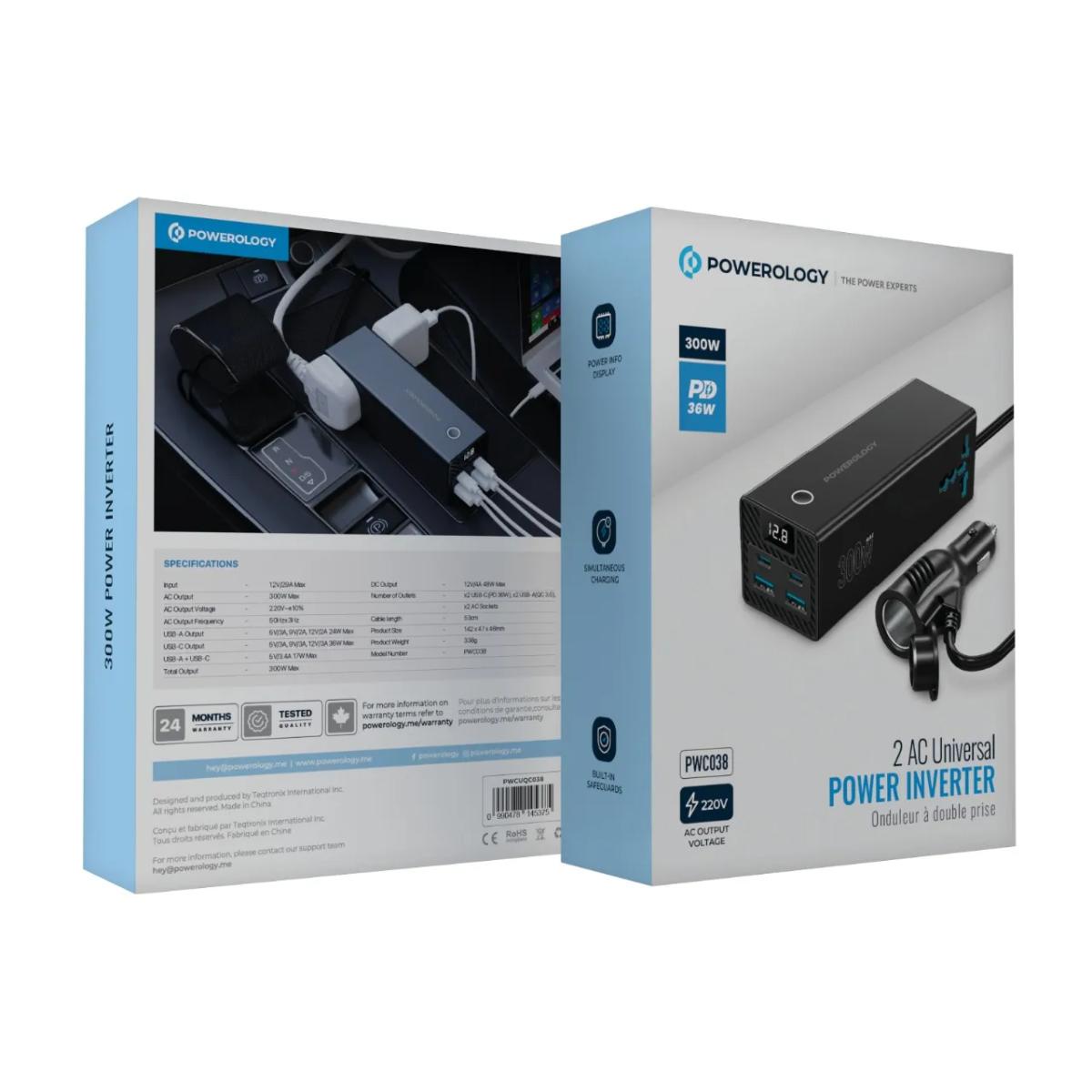 Powerology 2 AC Universal Power Inverter