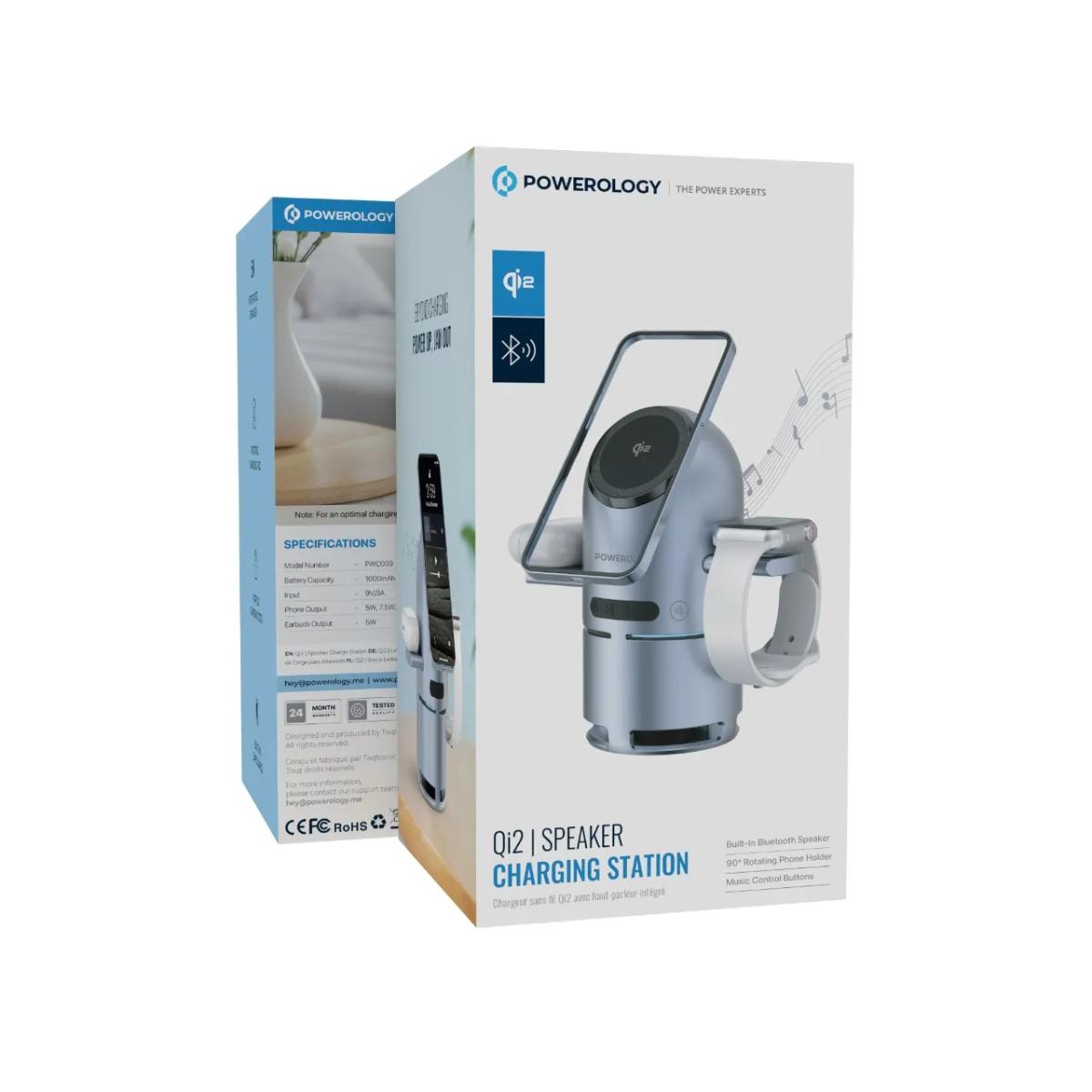 Powerology Qi2 Speaker Charge Station