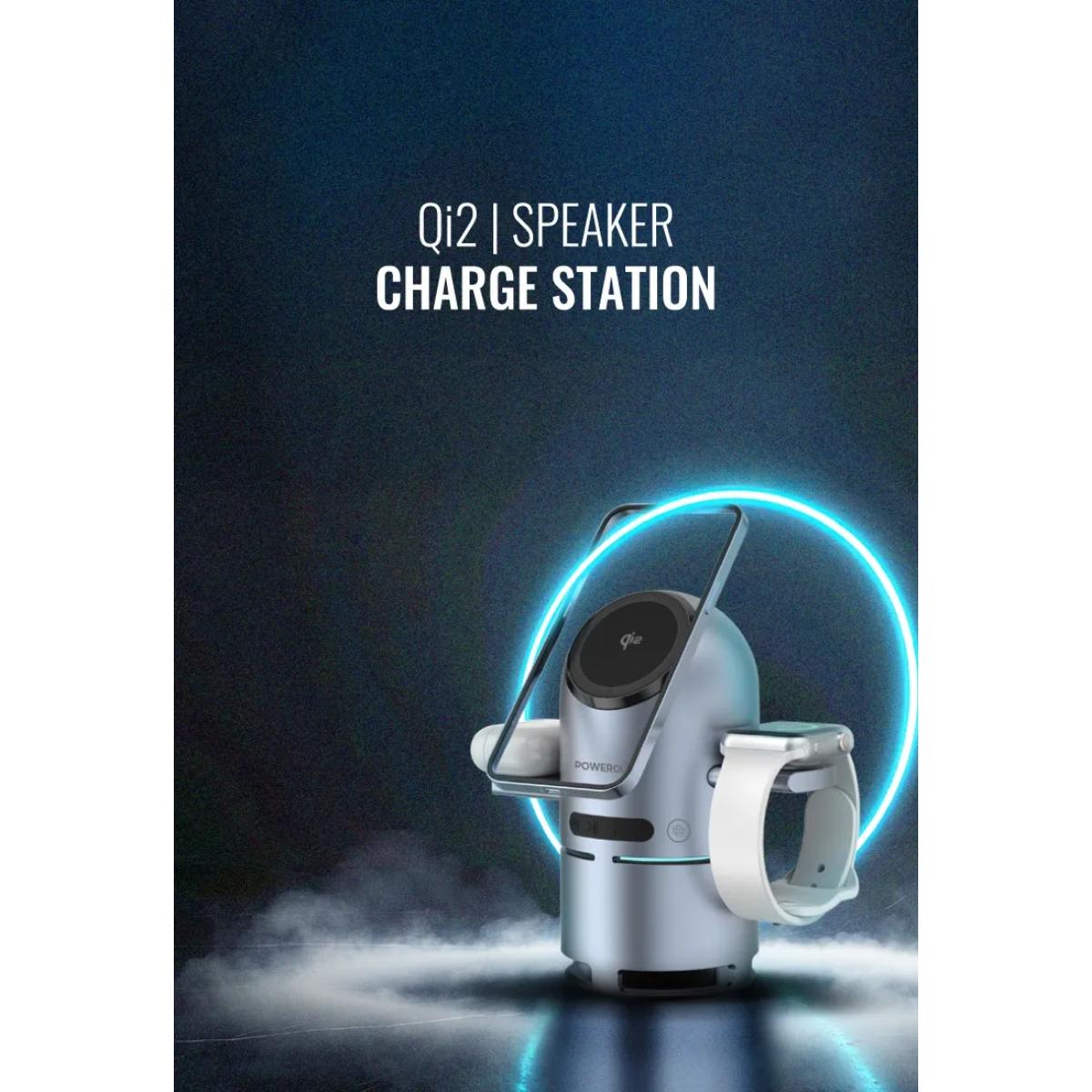 Powerology Qi2 Speaker Charge Station