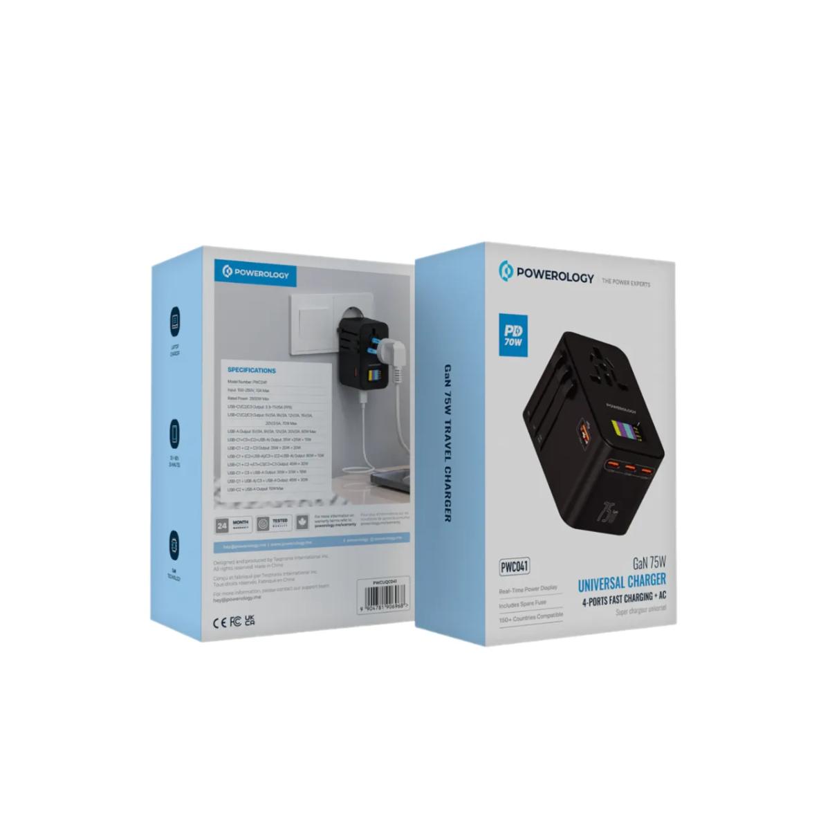 Powerology GaN 75W Universal Charger