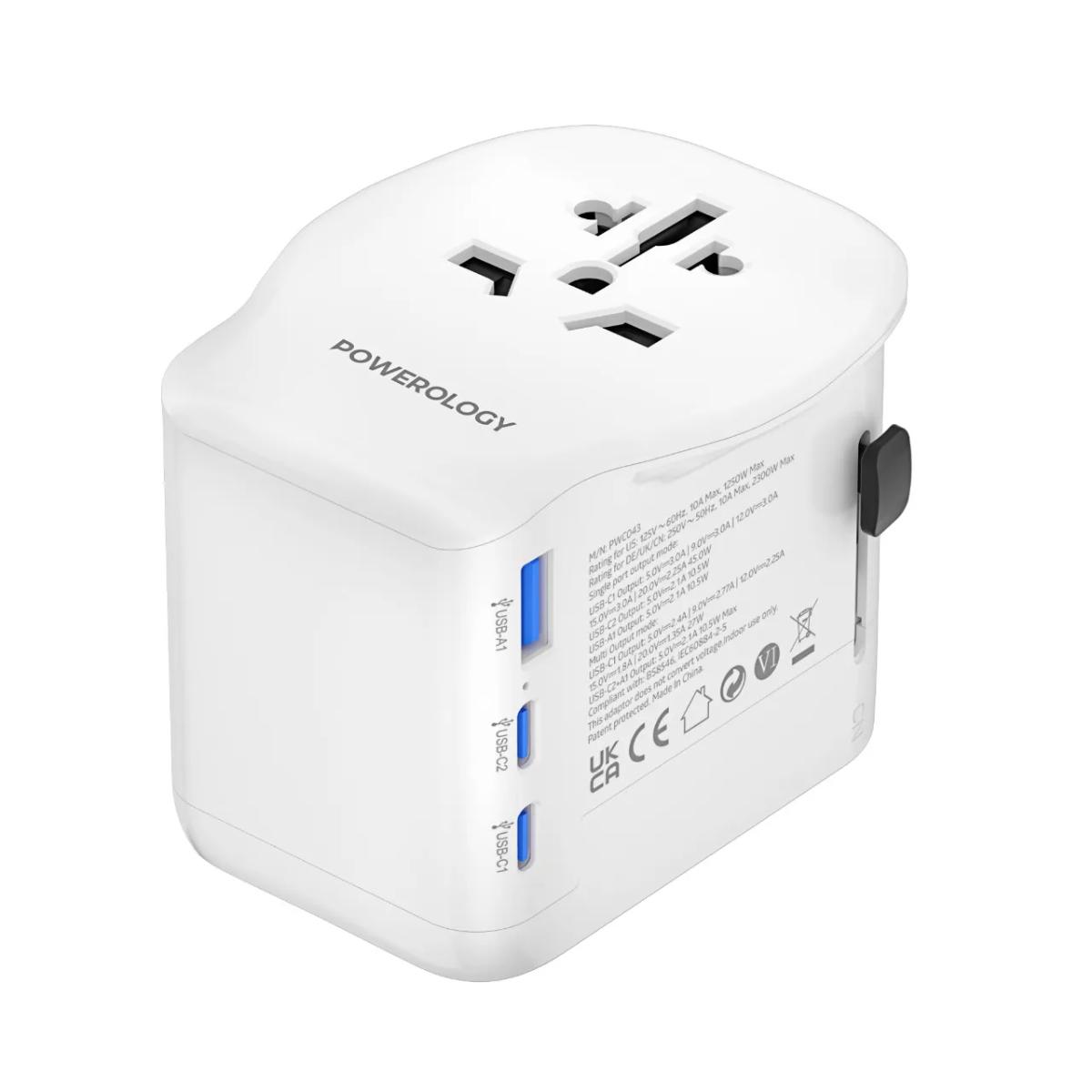 Powerology Universal Travel Adapter 2300W