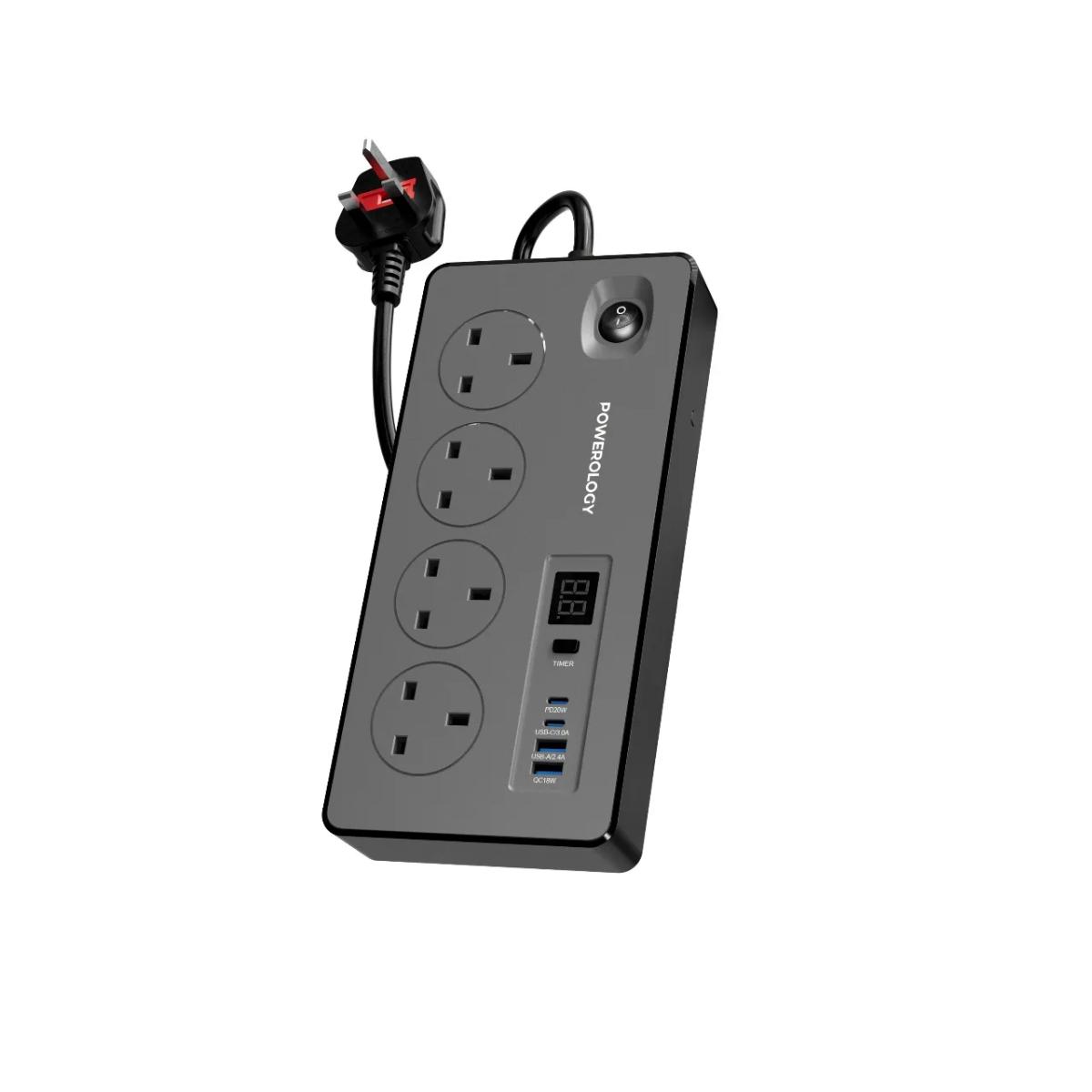 Powerology 4AC | 2990W Power Strip PD 20W