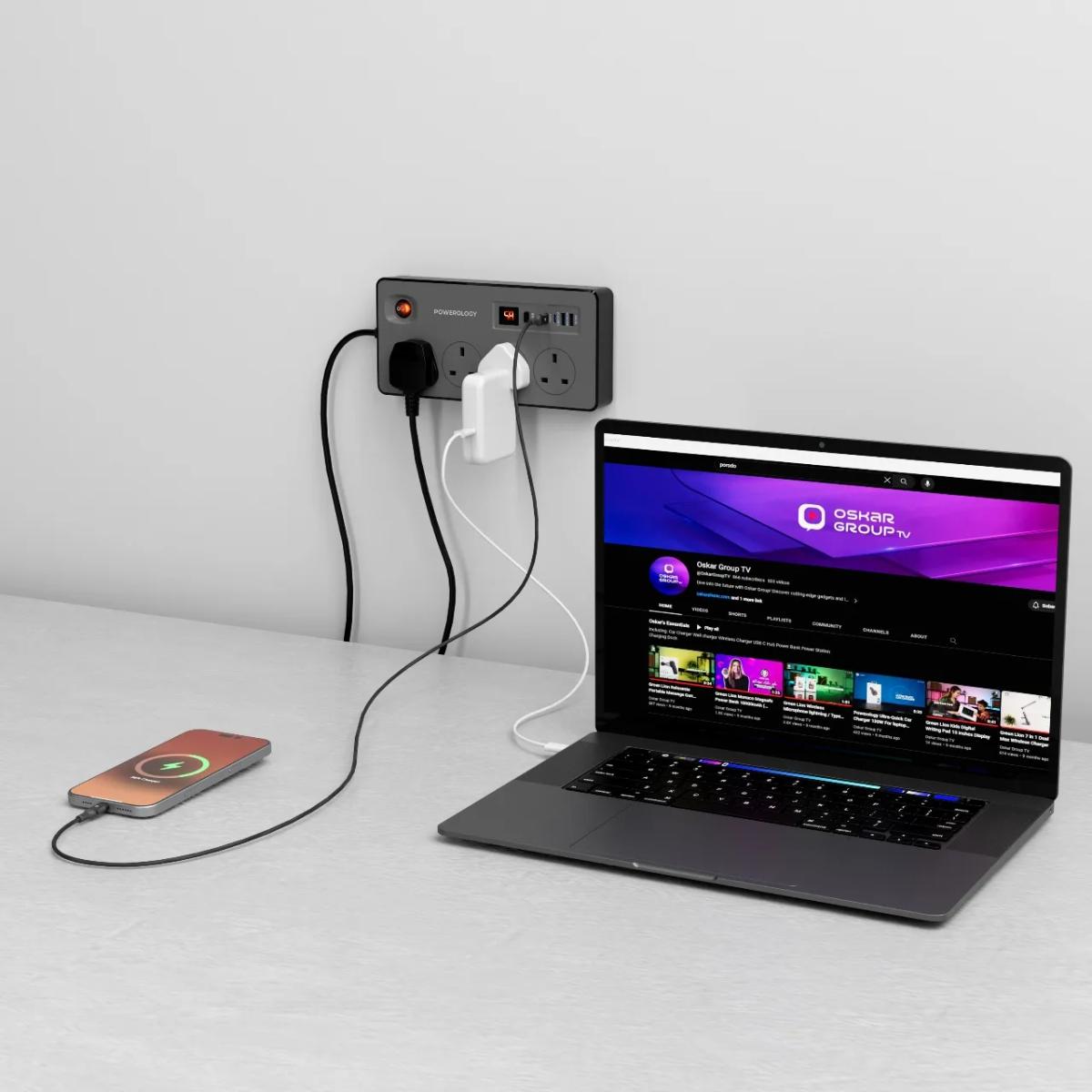 Powerology 4AC | 2990W Power Strip PD 20W