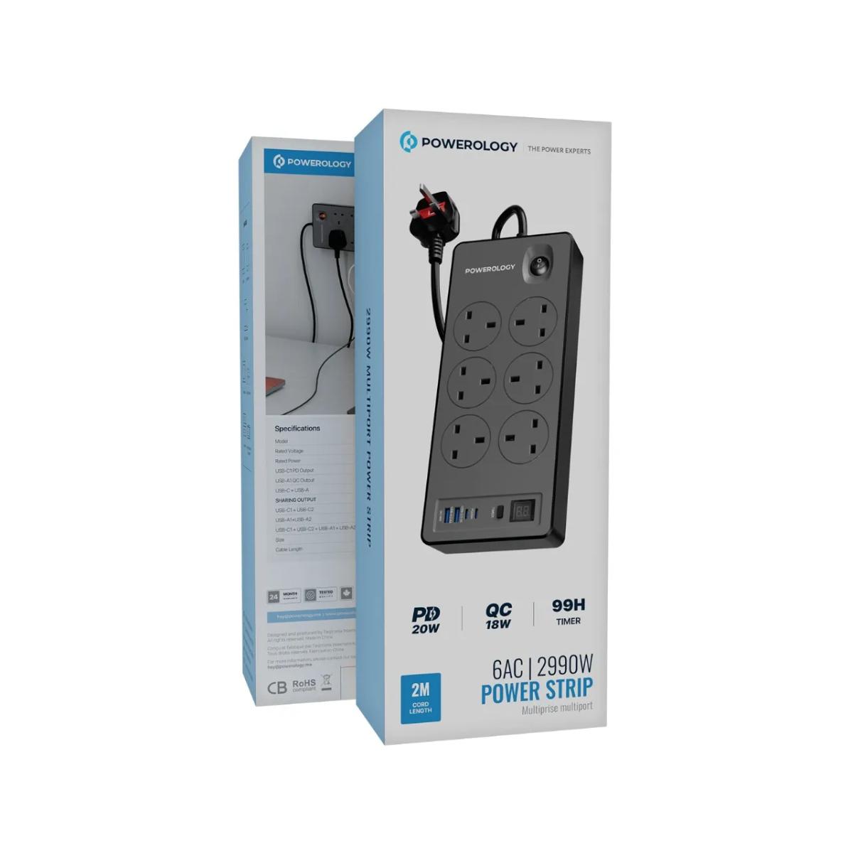 Powerology  6AC | 2990W Power Strip