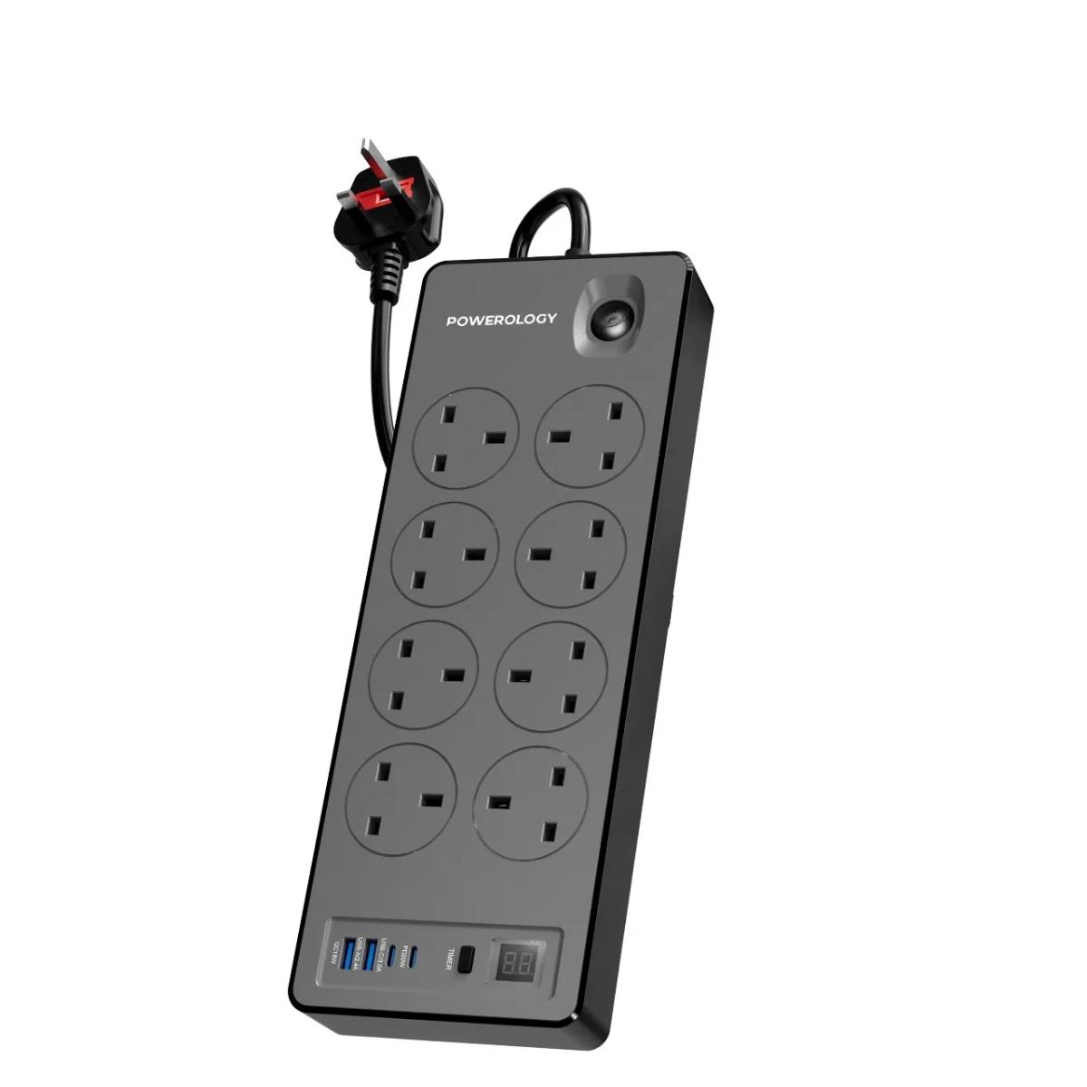 Powerology 8AC | 2990W Power Strip