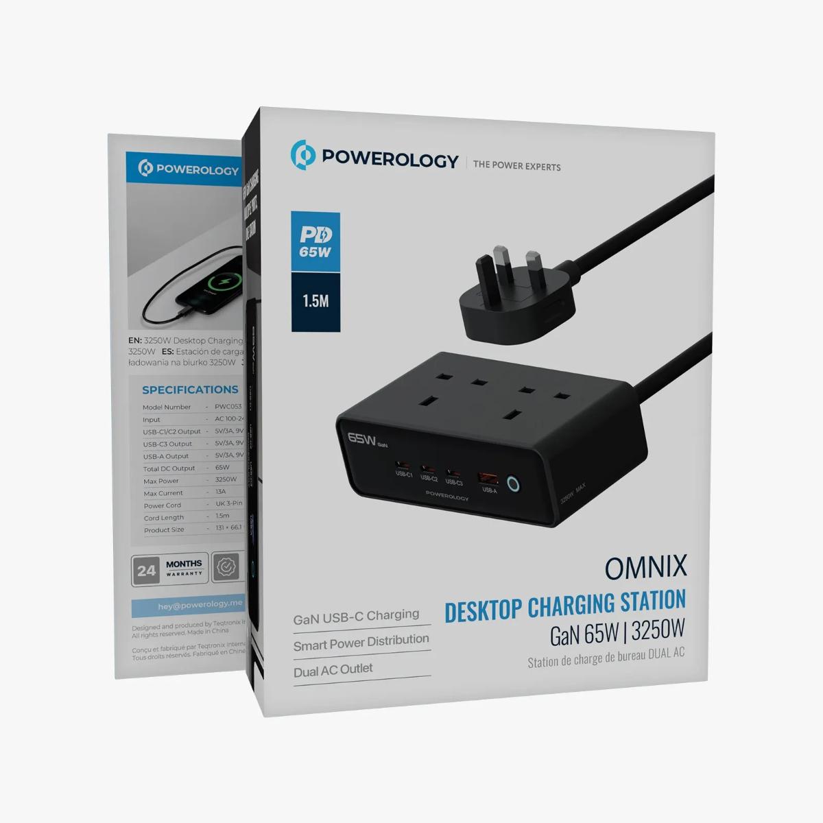 Powerology Omnix 6-in-1 GaN Charger
