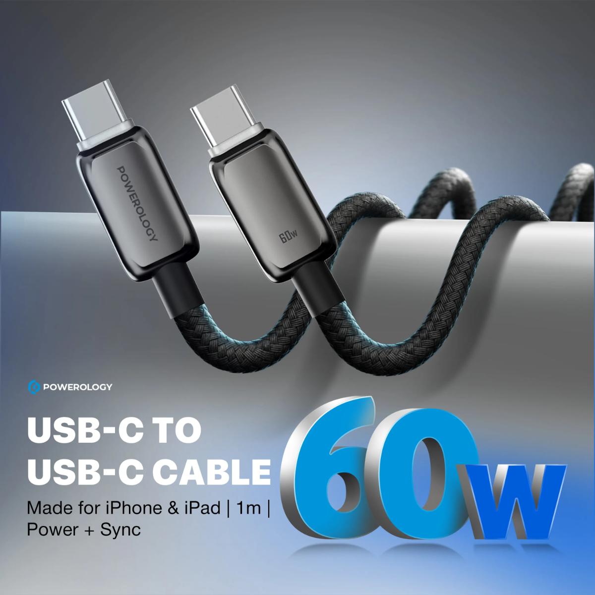 Powerology Zinco Series USB-C to USB-C