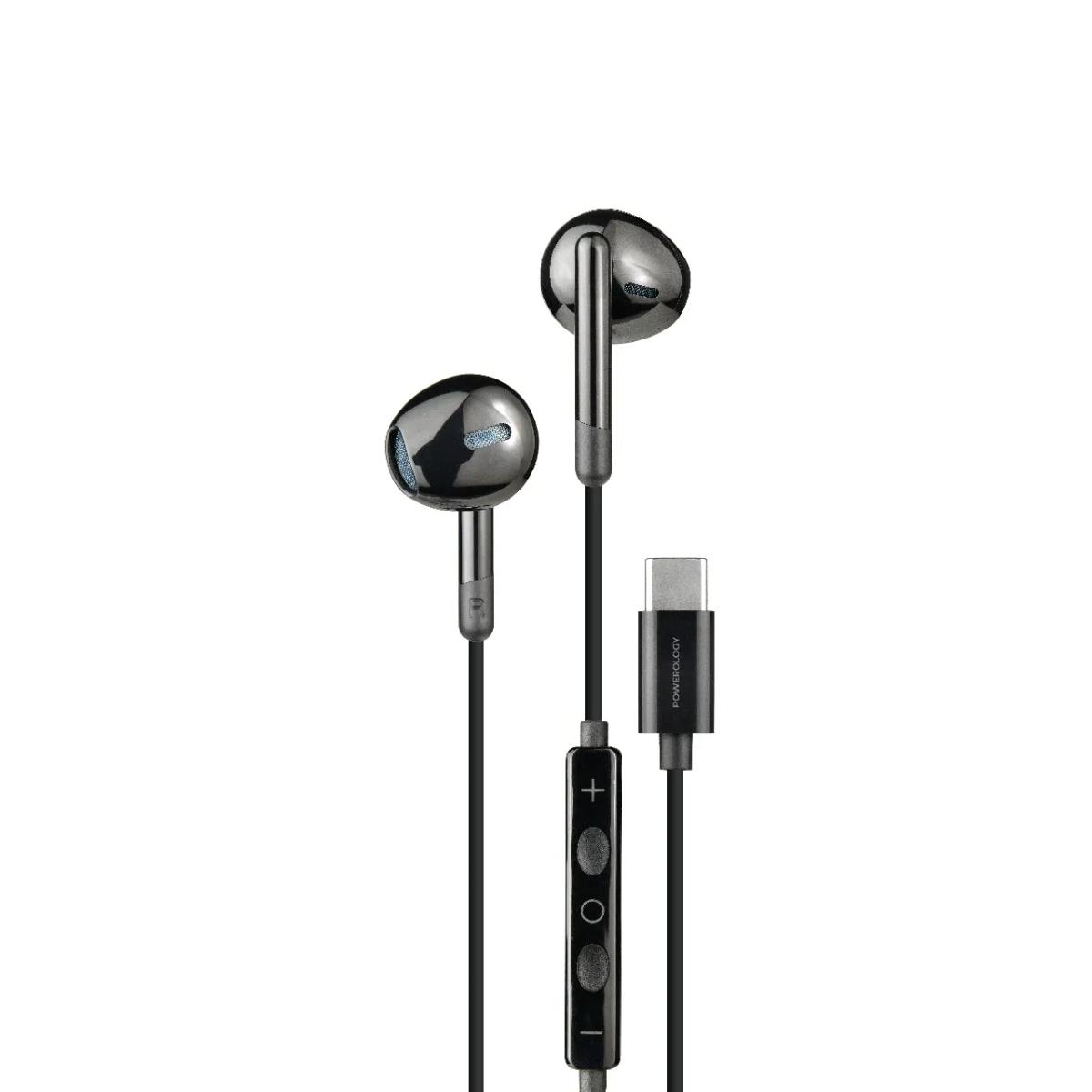 Powerology Type-C Stereo Earphones