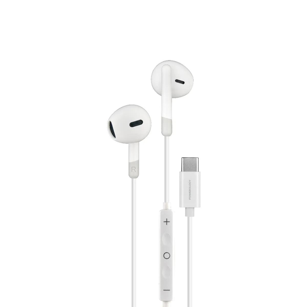 Powerology Type-C Stereo Earphones