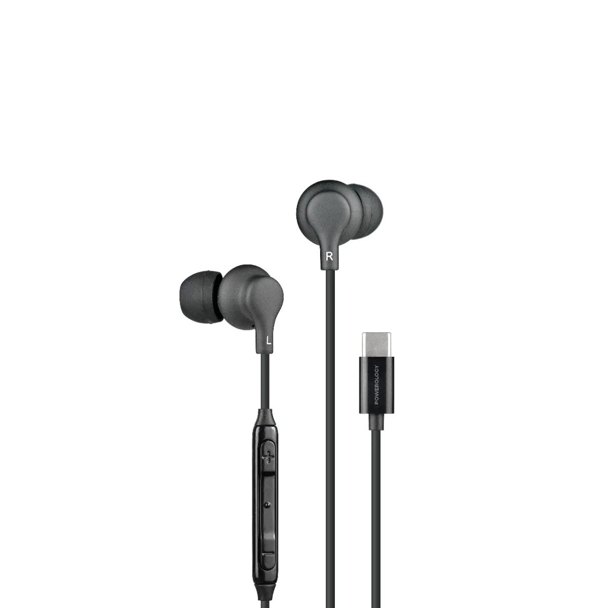 Powerology Type-C In-Ear Stereo Earphones