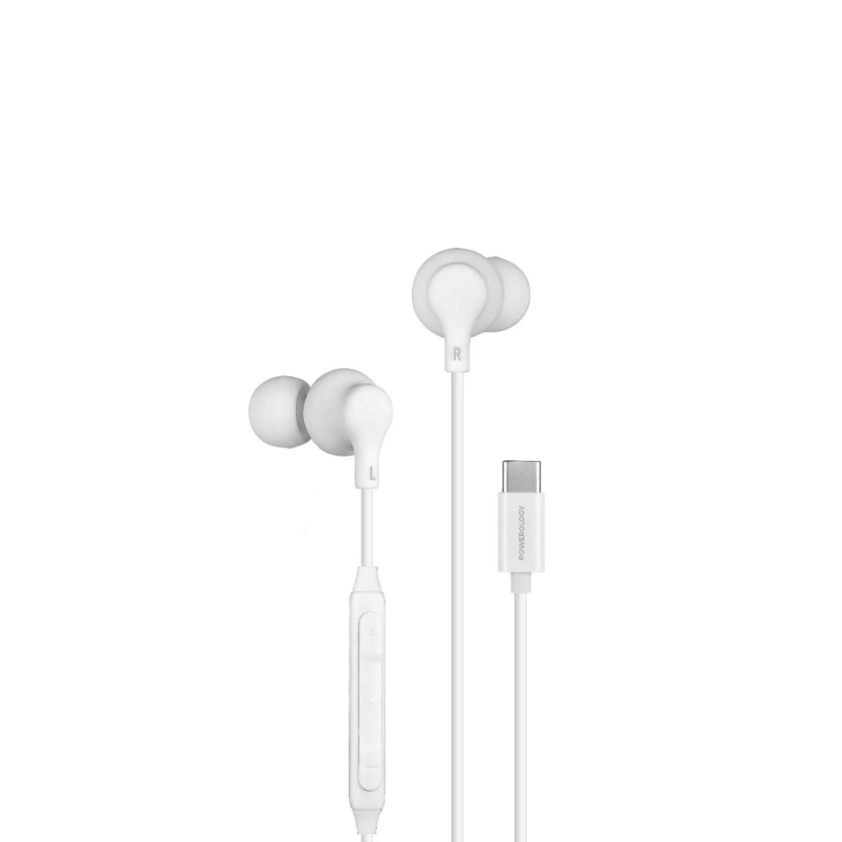 Powerology Type-C In-Ear Stereo Earphones