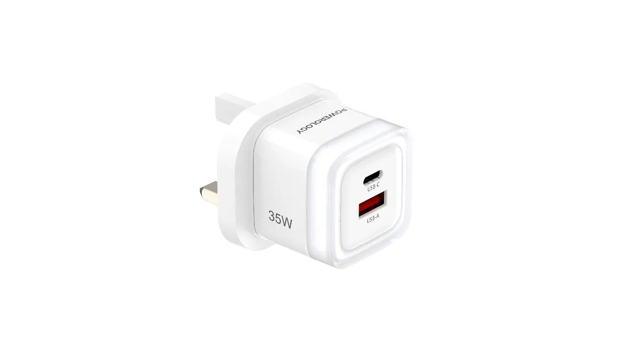 Powerology Dual-Port PD 35W Fast Charger