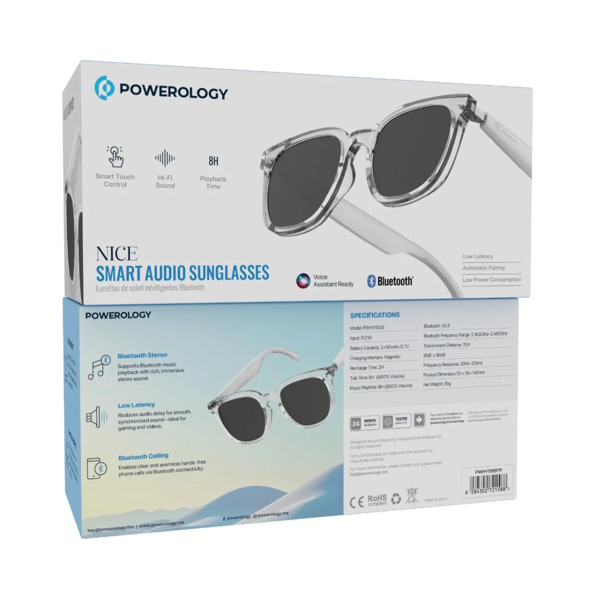 Powerology Nice Smart Audio Sunglasses