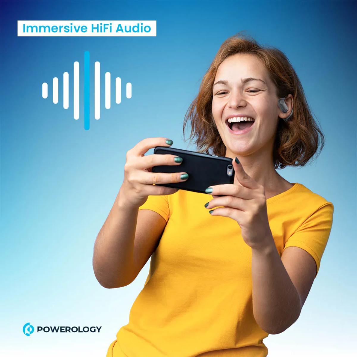 Powerology Open-Ear Wireless Stereo Earbuds