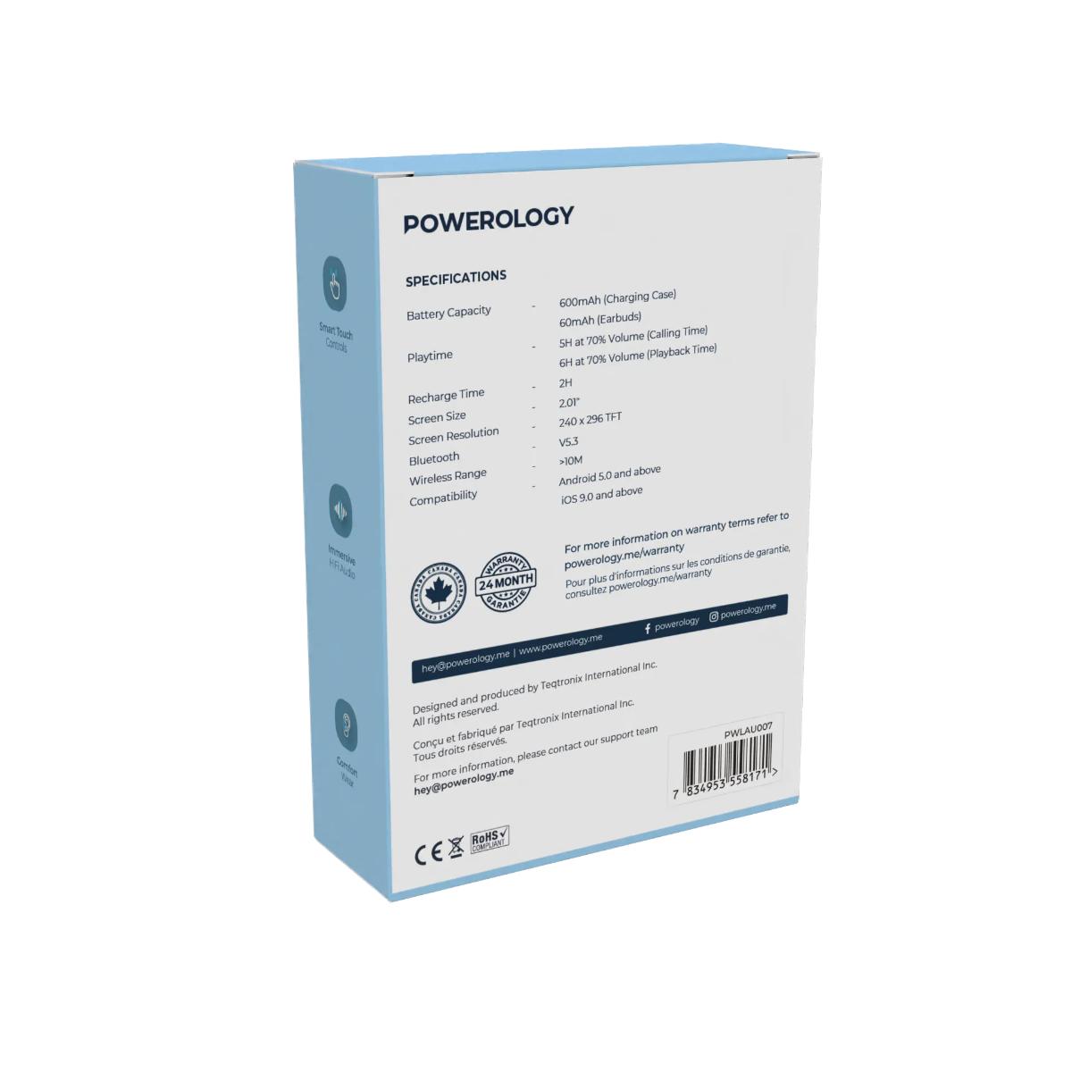 Powerology Open-Ear Wireless Stereo Earbuds