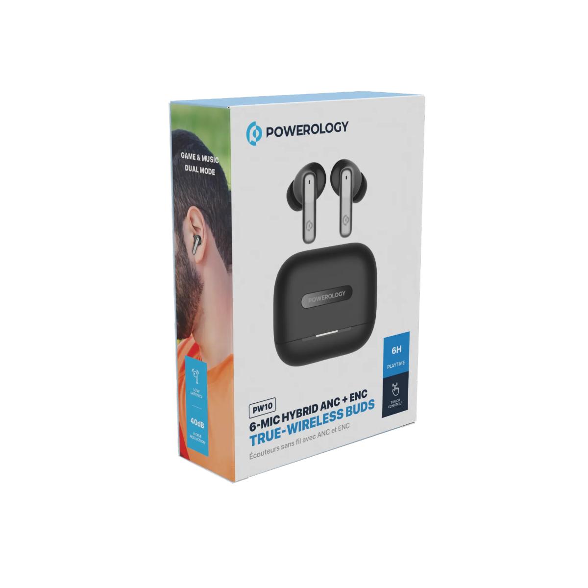 Powerology Hybrid ANC True Wireless Earbuds