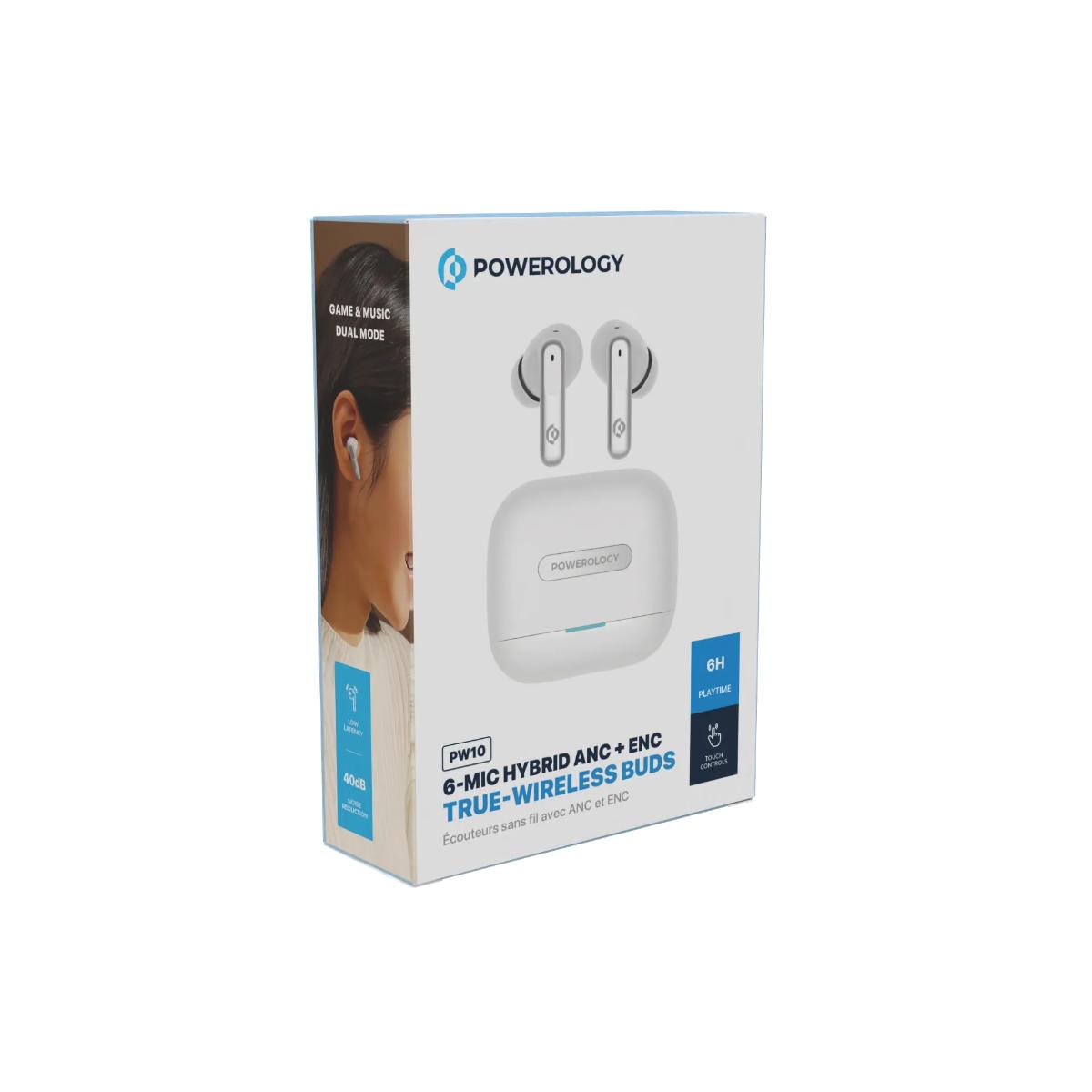 Powerology Hybrid ANC True Wireless Earbuds