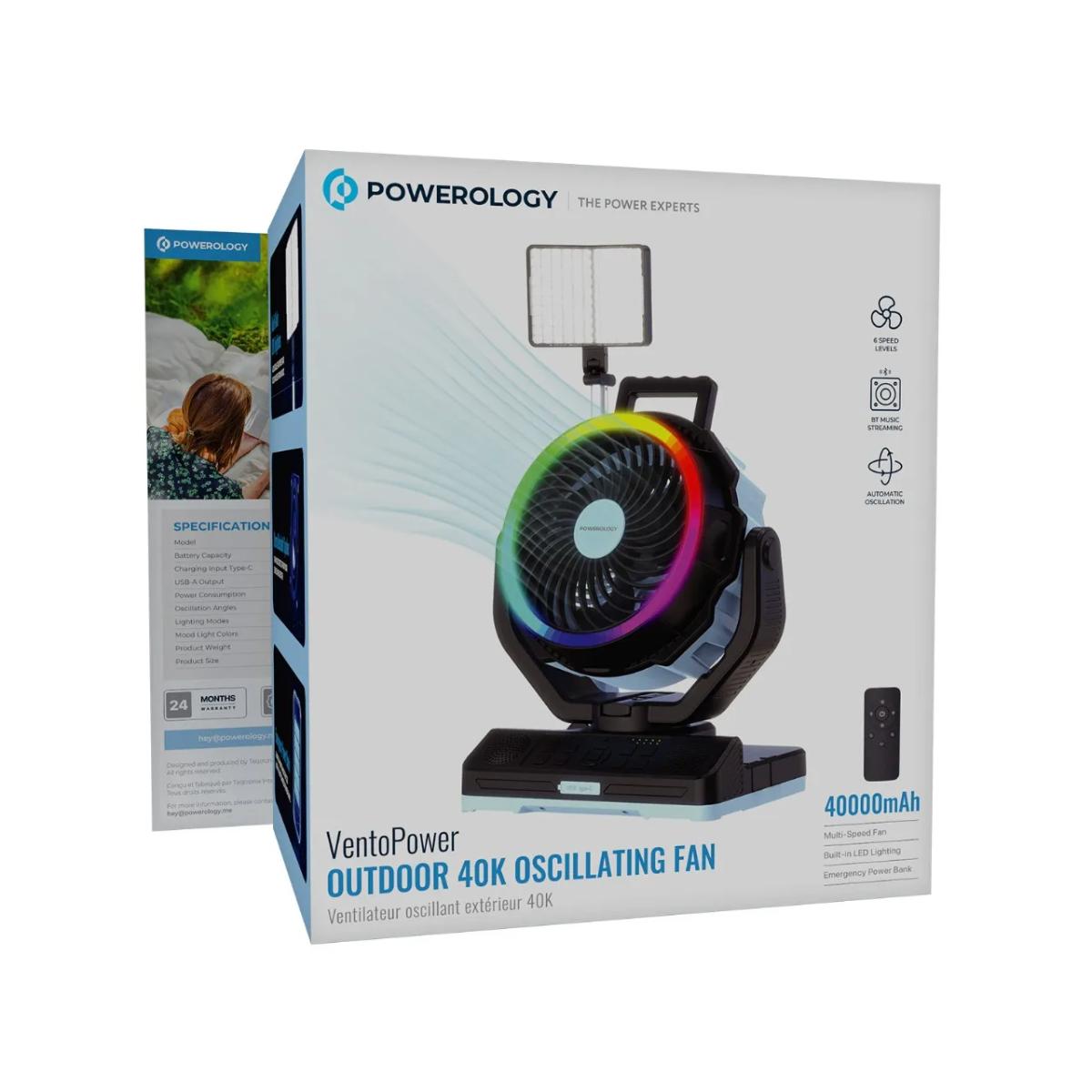Powerology VentoPower Outdoor 40K Oscillating Fan