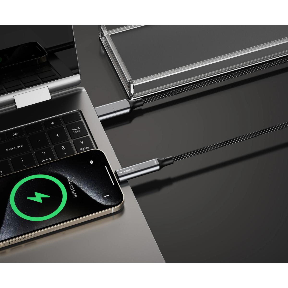 Powerology 4-in-1 Magnetic Fast Charging Cable
