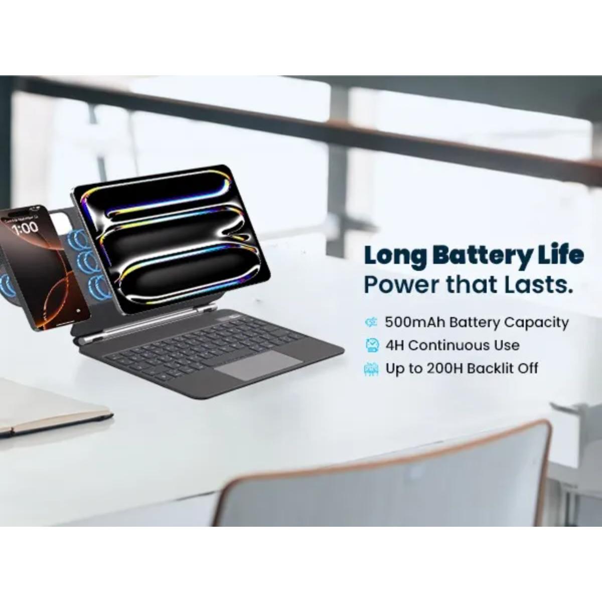 Powerology DynaBoard iPad 10th Gen Wireless Keyboard Case