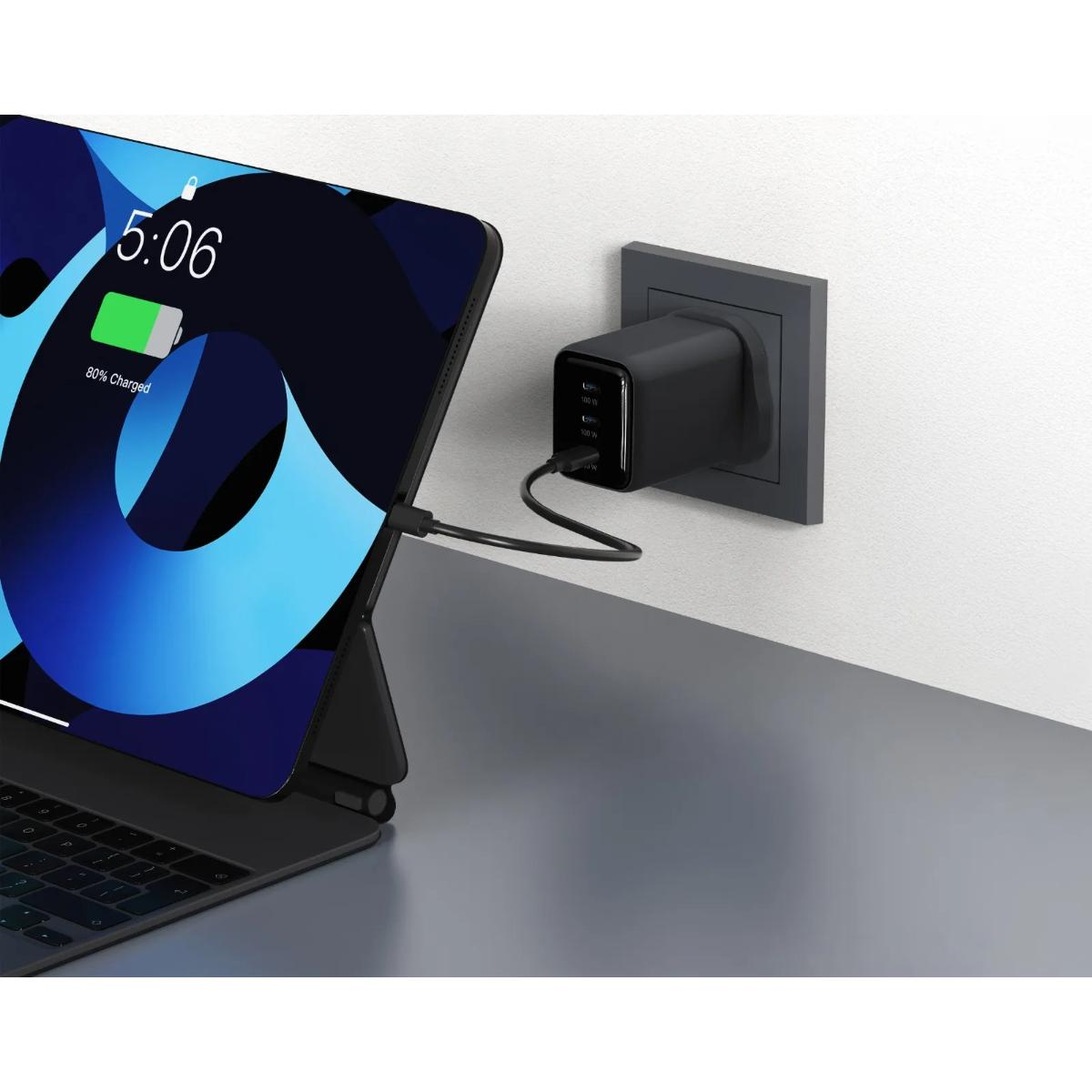 Powerology Volt-X 100W 3-Port GaN Wall Charger
