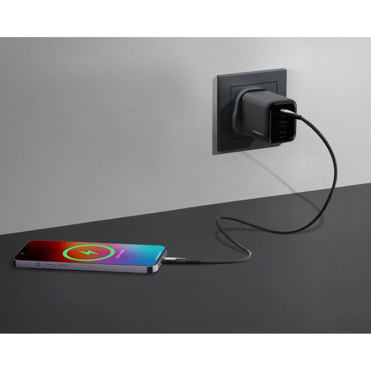 Powerology Volt-X 100W 3-Port GaN Wall Charger