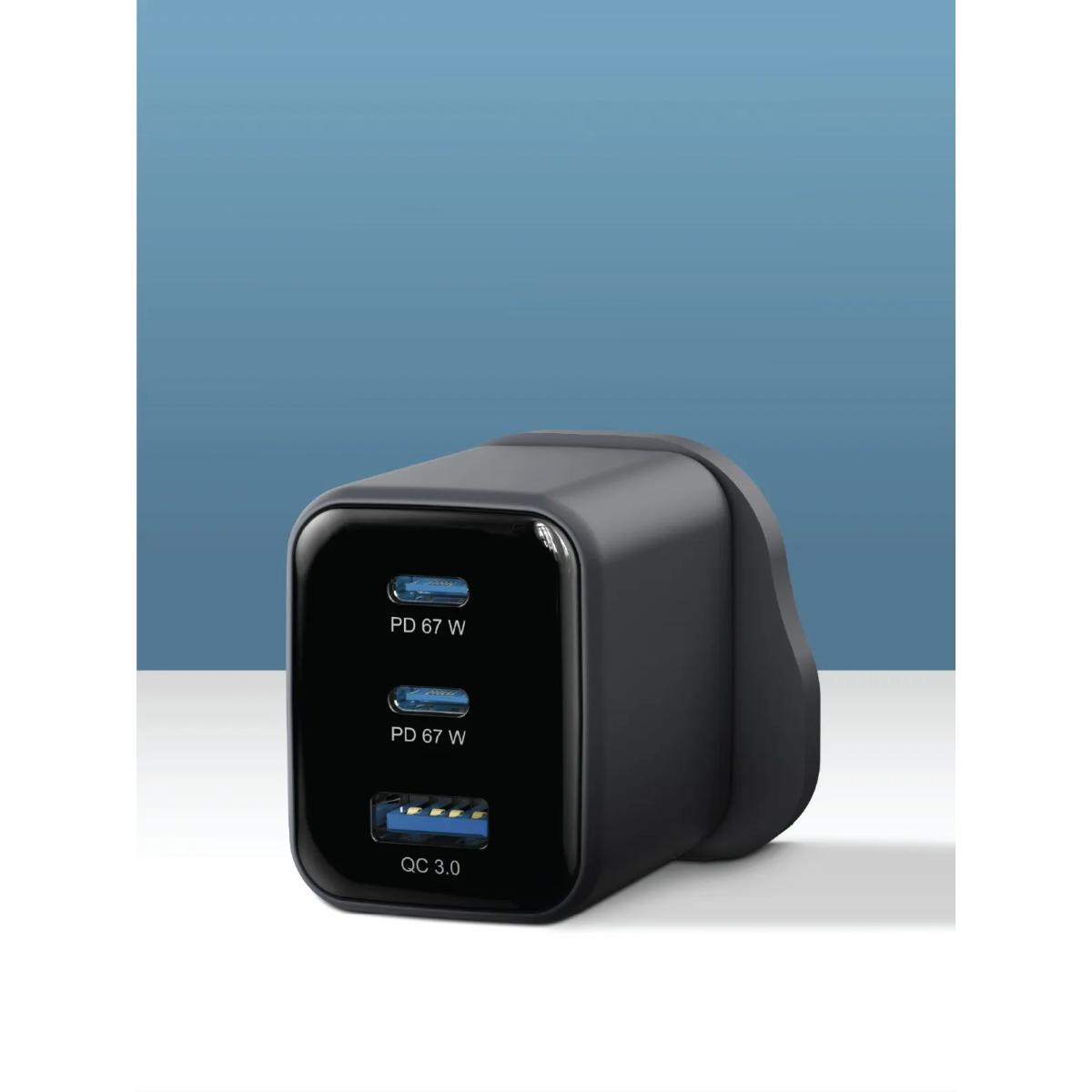 Powerology Volt-X 67W 3-Port GaN Wall Charger
