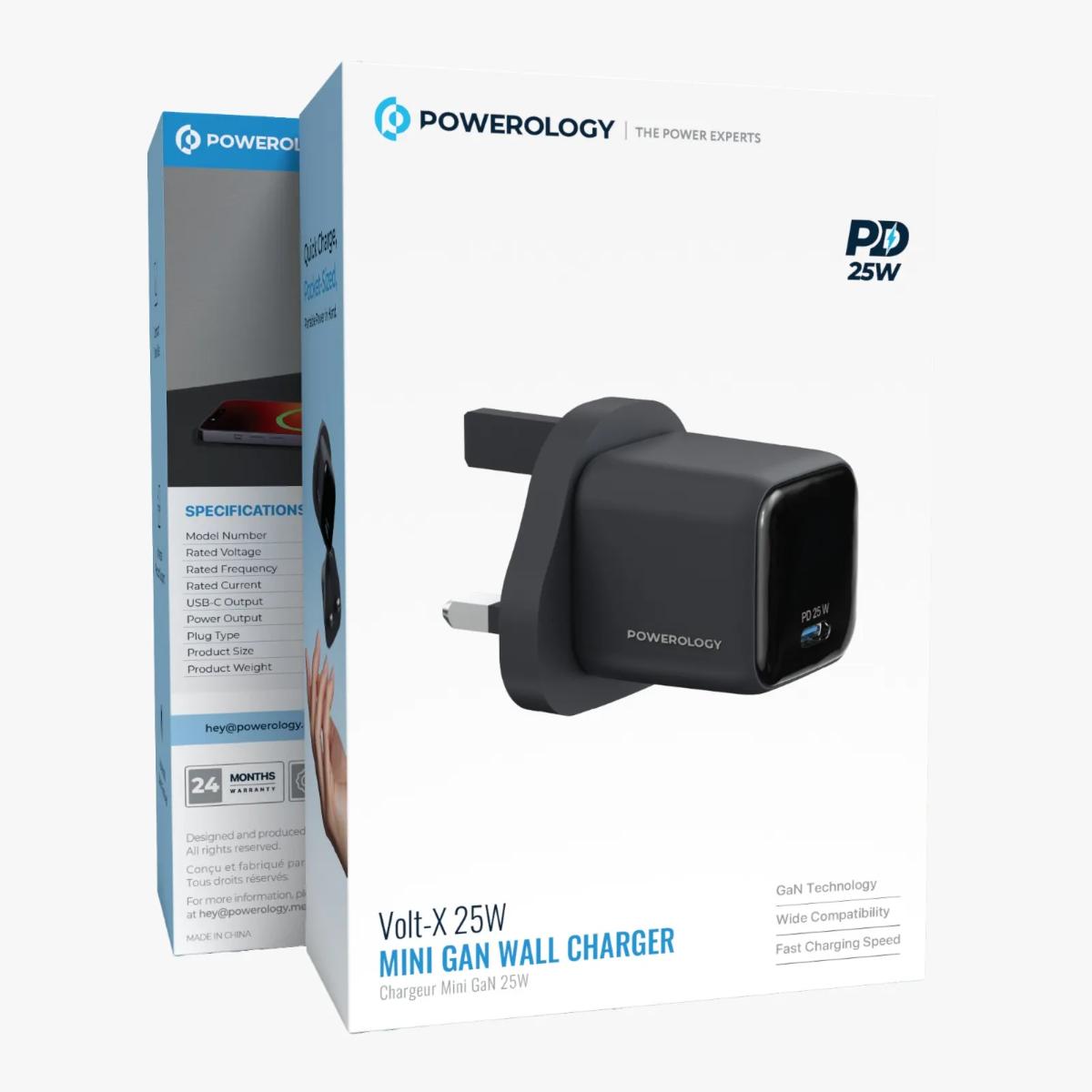 Powerology Volt-X 25W Mini GaN Fast Charger