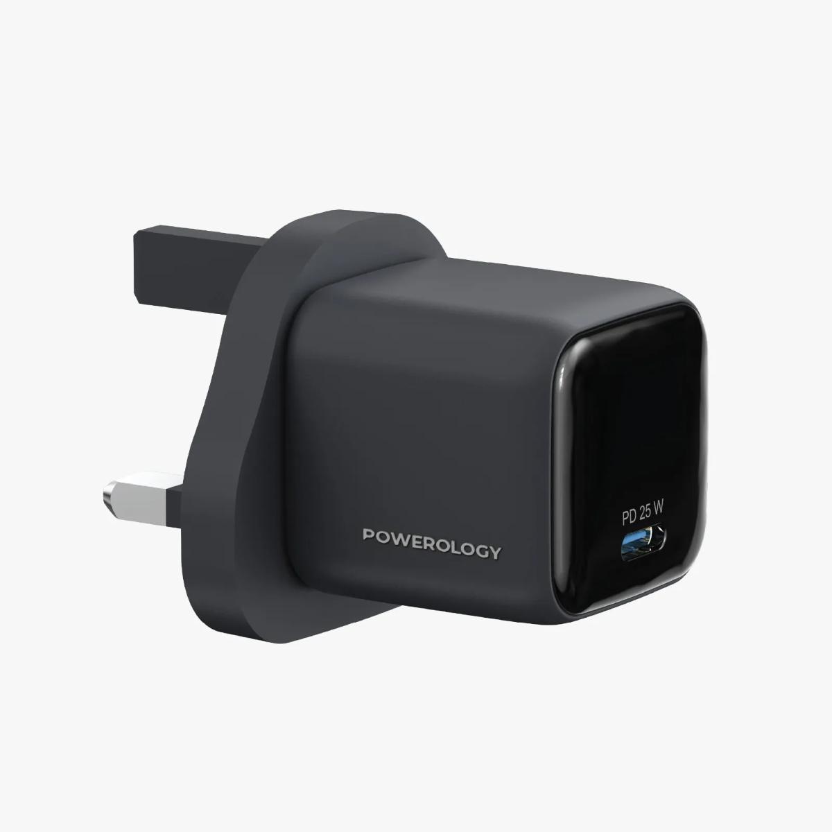 Powerology Volt-X 25W Mini GaN USB-C Wall Charger