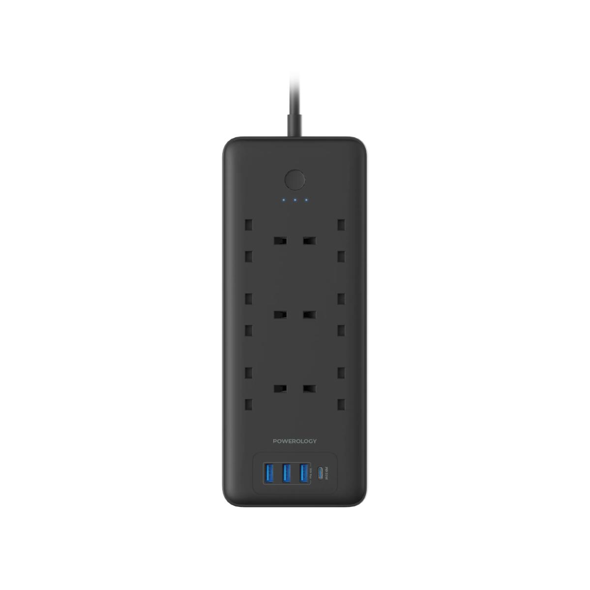 Powerology 6 AC Multi-Port Power Strip