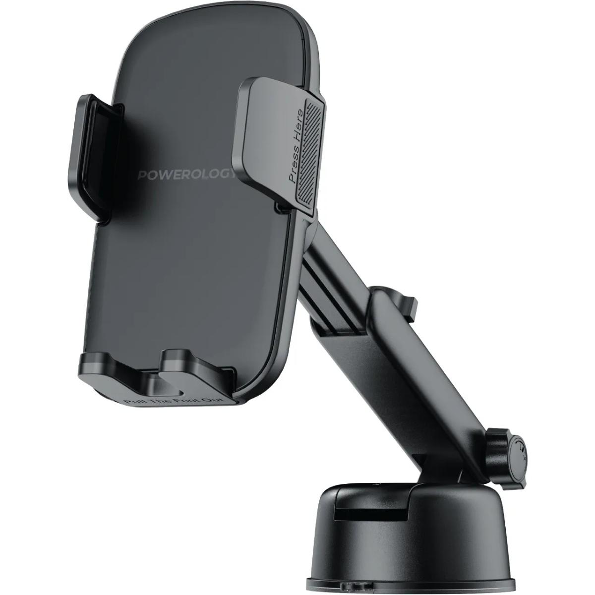 Powerology Raven Auto-Clamping Car Phone Mount