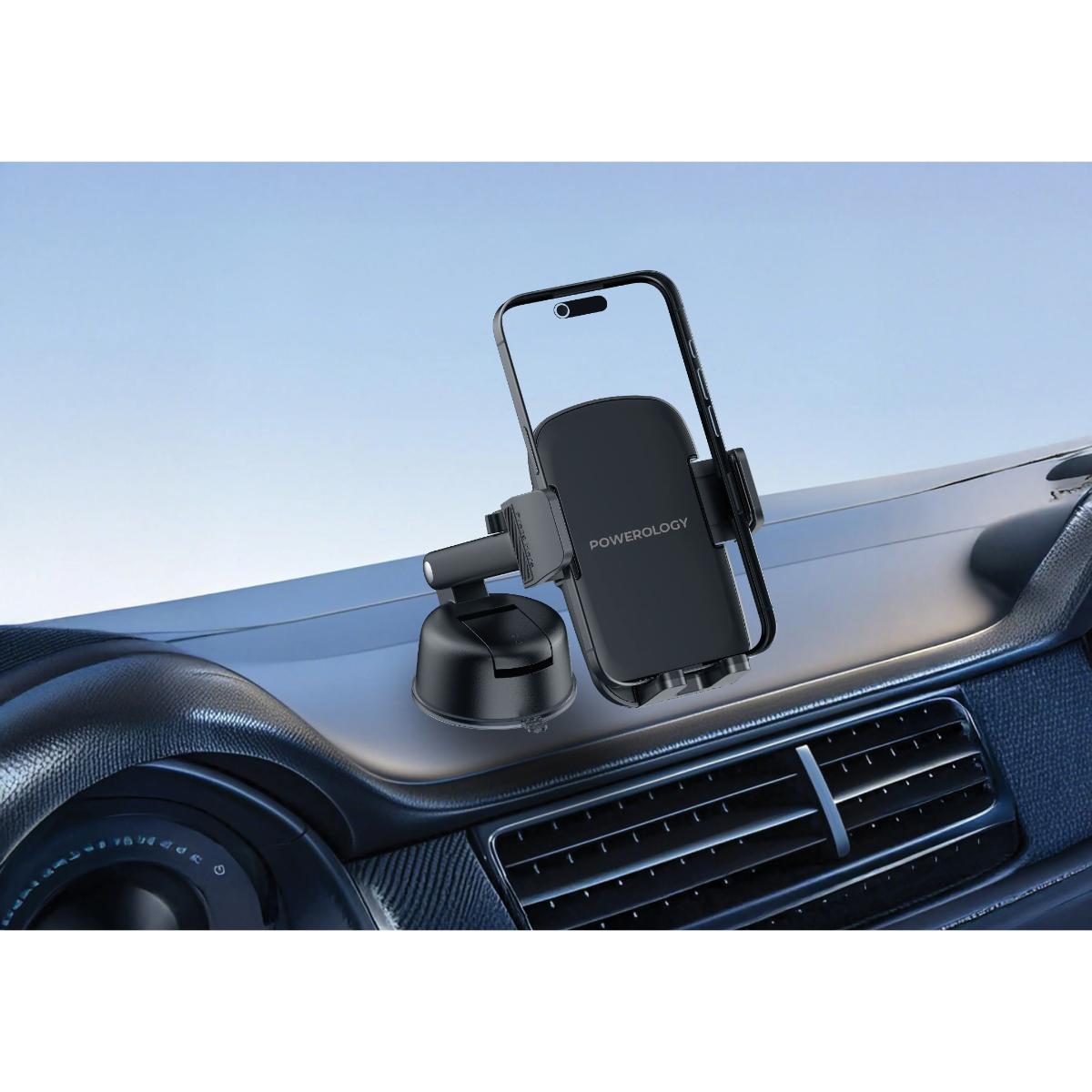 Powerology Raven Auto-Clamping Car Phone Mount