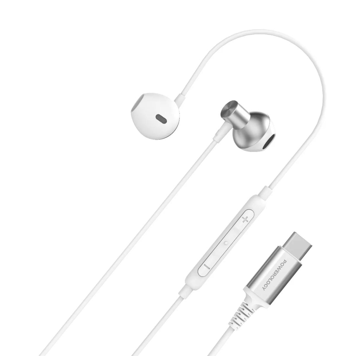 Powerology Type-C Stereo Earphones