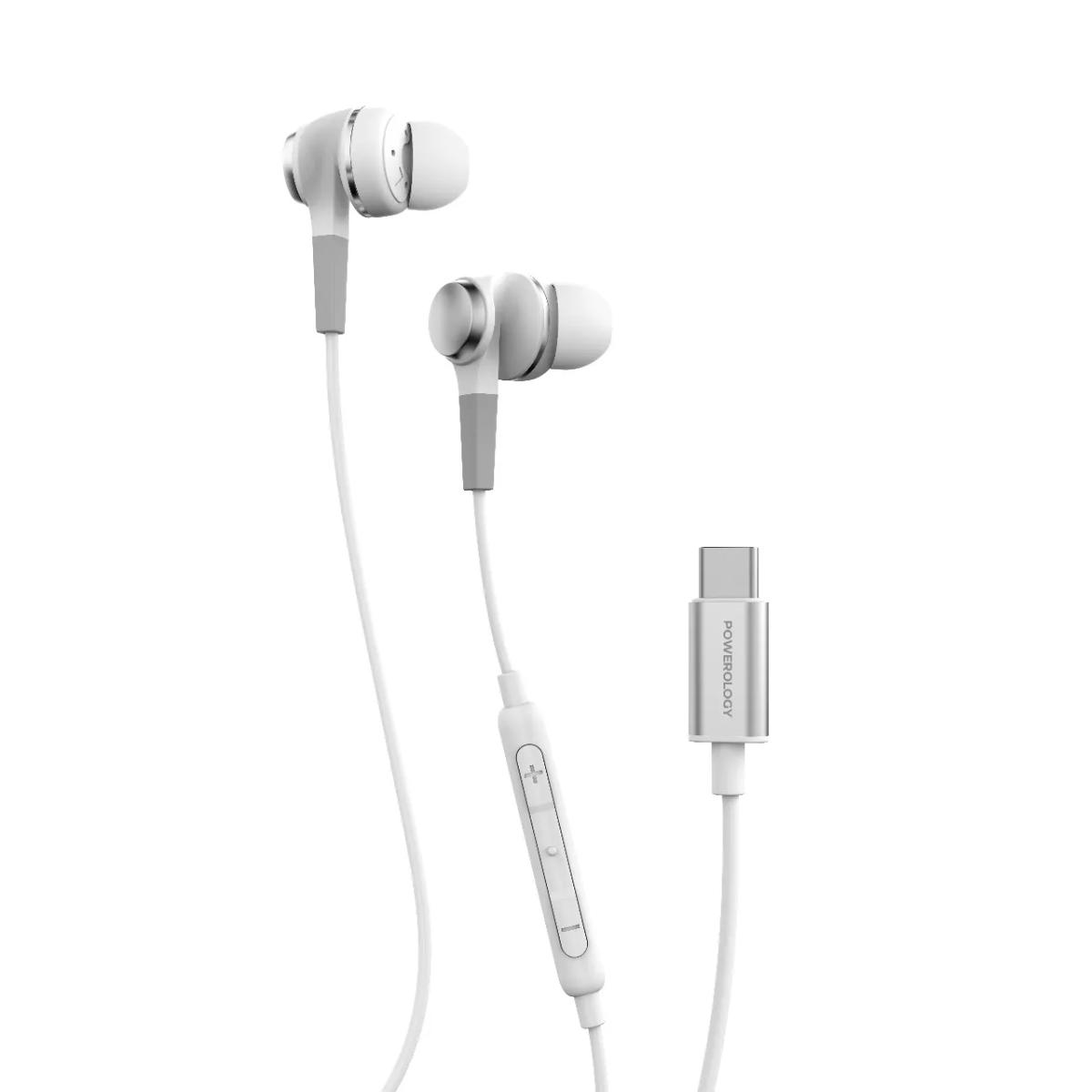 Powerology Type-C Stereo Earphones