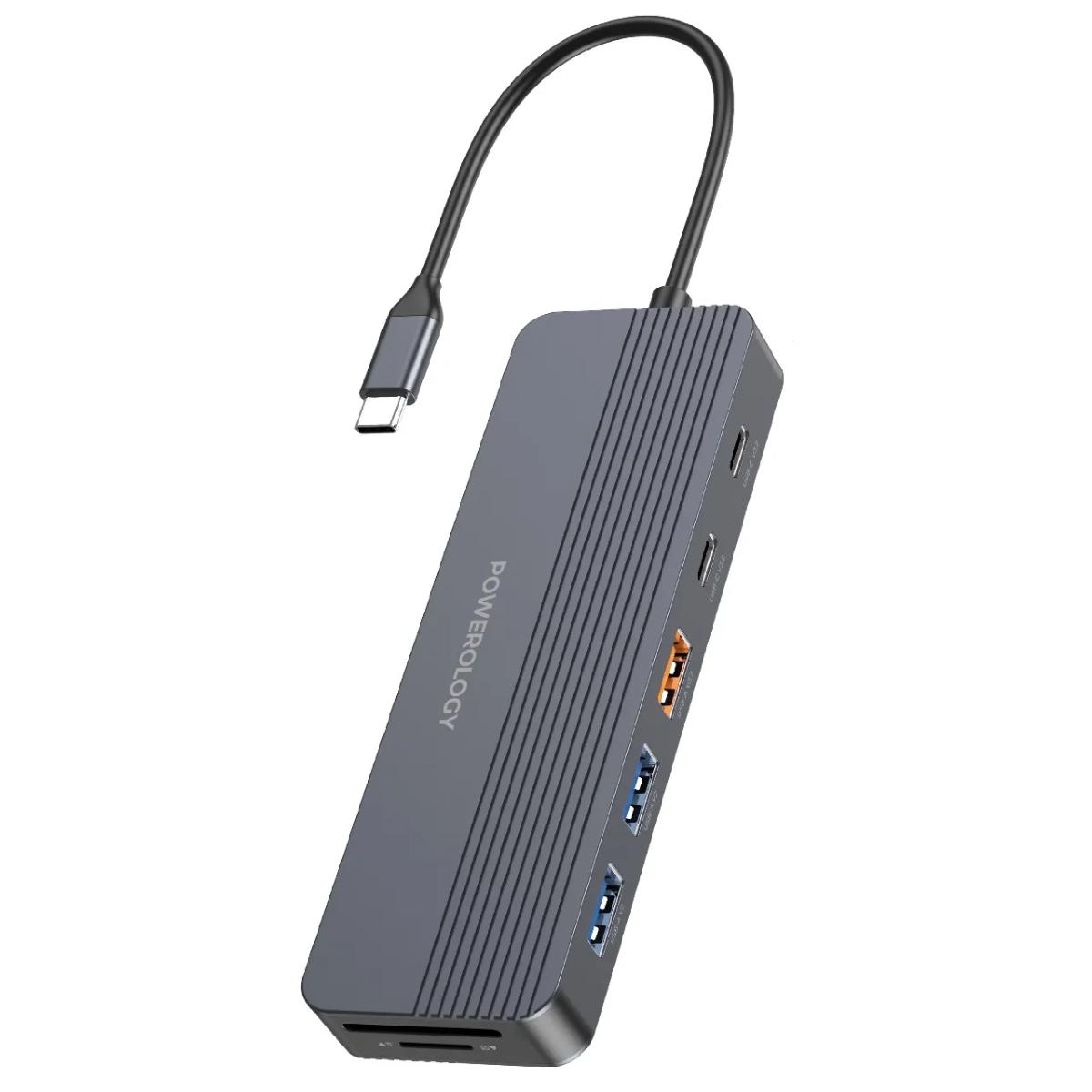 Powerology 12-In1 USB-C Multi-Port HUB
