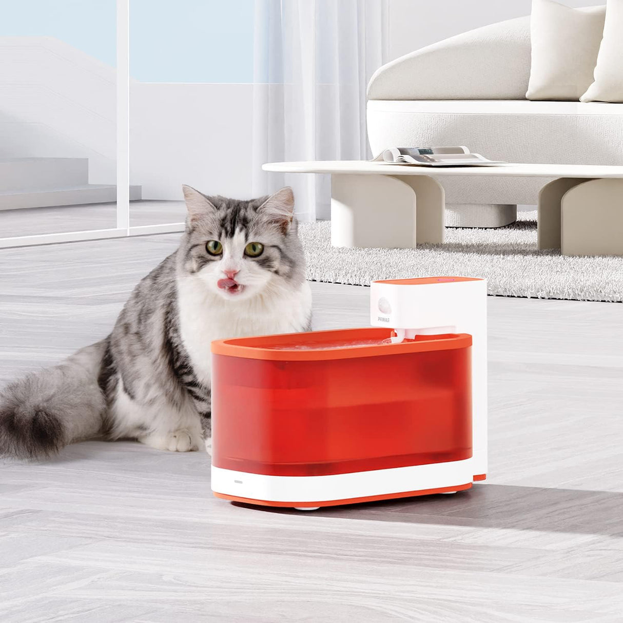 Pawaii Wireless Rechargeable Pet Water Fountain Pro