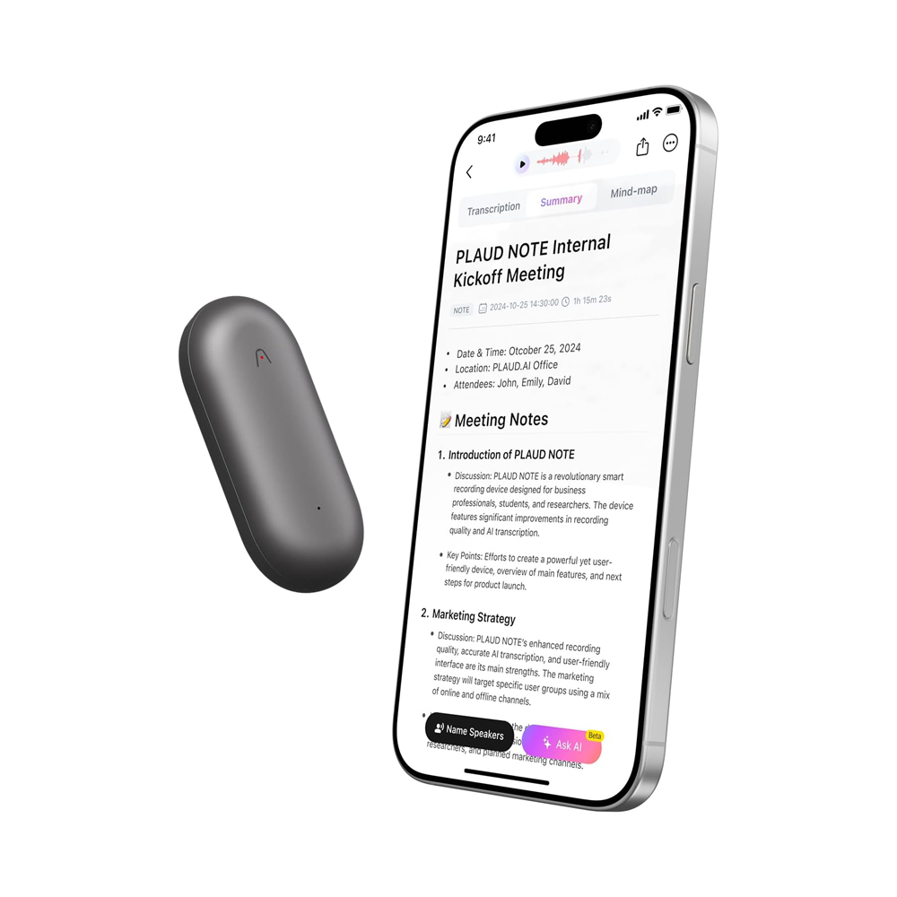 PLAUD NotePin AI Voice Recorder by PLAUD.AI | AI Voice Recorder | Tradeo Shopping