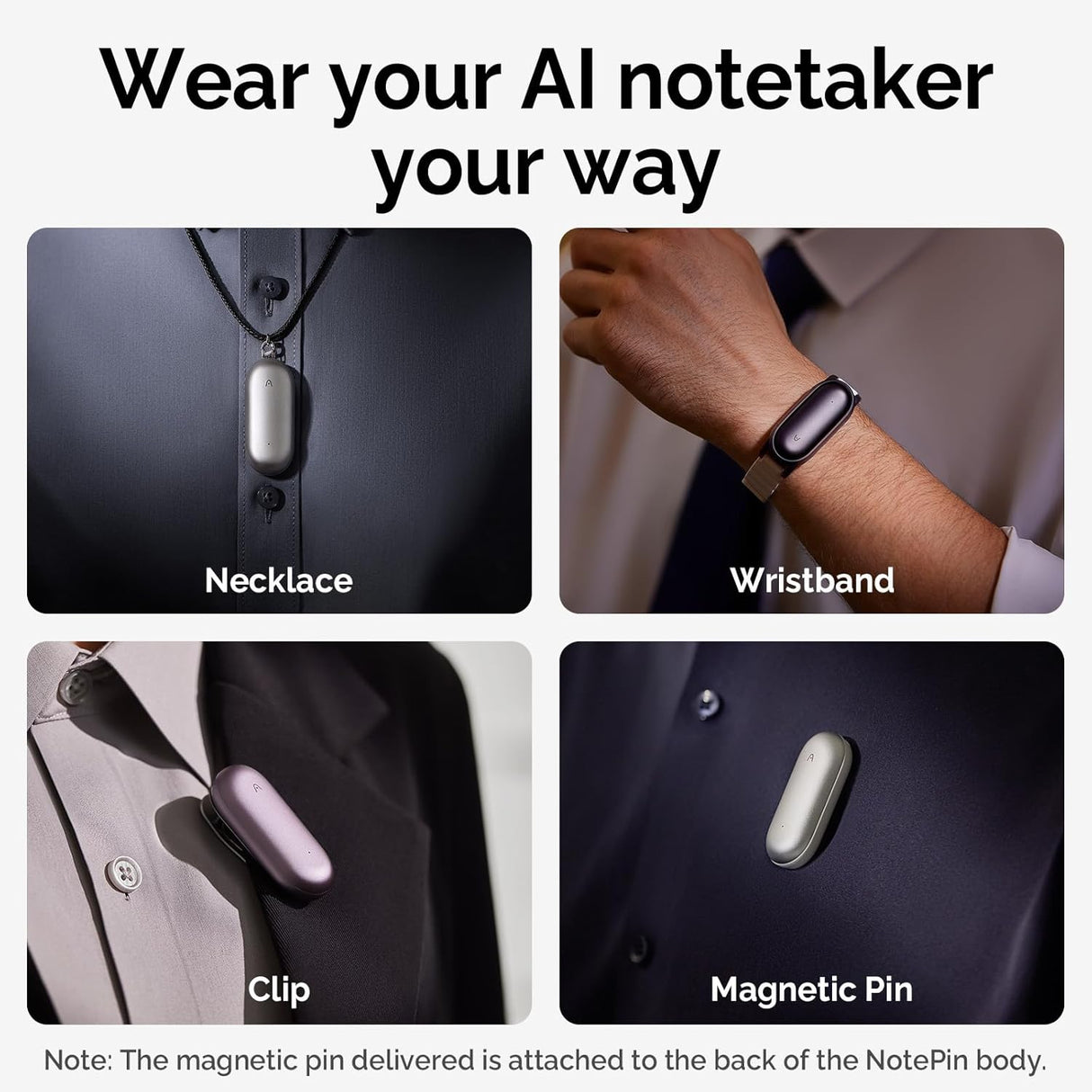 PLAUD NotePin AI Voice Recorder by PLAUD.AI | AI Voice Recorder | Tradeo Shopping
