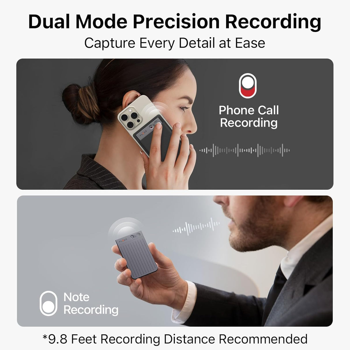 PLAUD NOTE AI Voice Recorder with Magnetic Case by PLAUD.AI | AI Voice Recorder | Tradeo Shopping