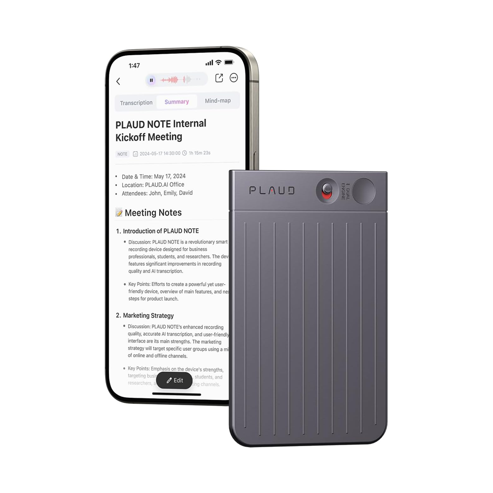 PLAUD NOTE AI Voice Recorder with Magnetic Case by PLAUD.AI | AI Voice Recorder | Tradeo Shopping