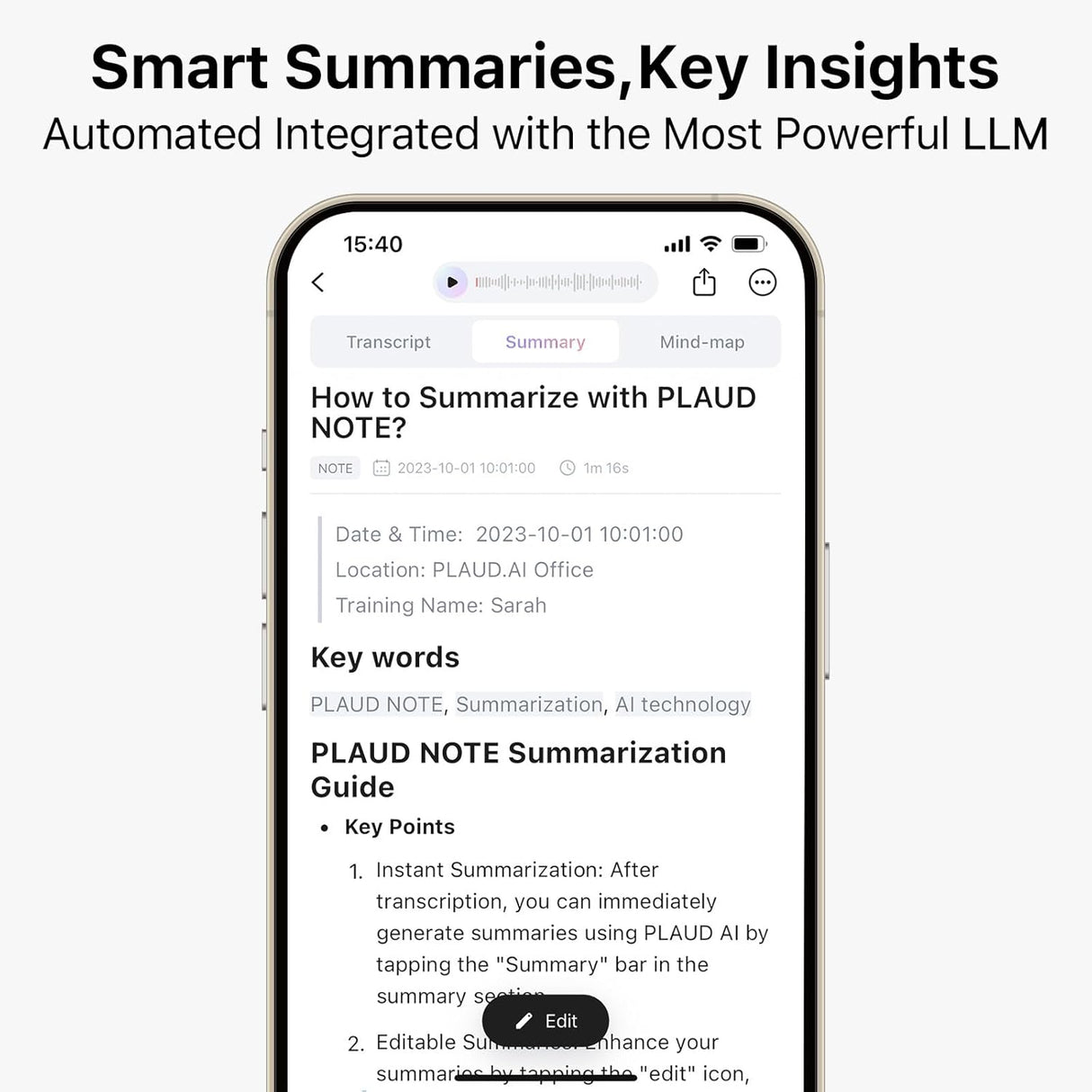 PLAUD NOTE AI Voice Recorder with Magnetic Case by PLAUD.AI | AI Voice Recorder | Tradeo Shopping