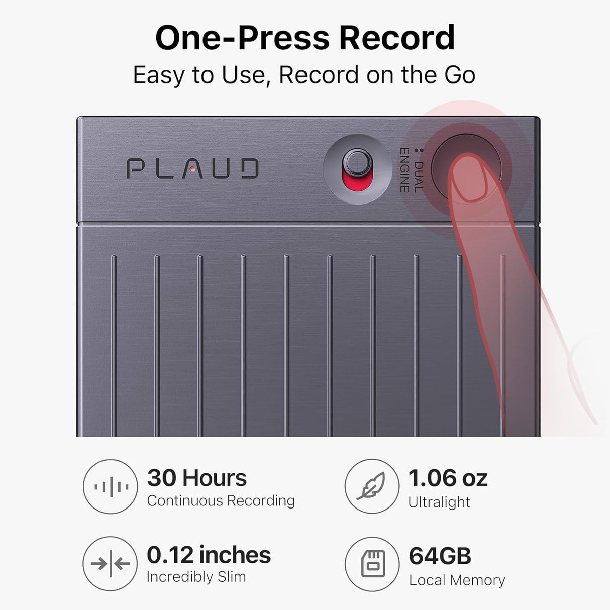 PLAUD NOTE AI Voice Recorder with Magnetic Case by PLAUD.AI | AI Voice Recorder | Tradeo Shopping