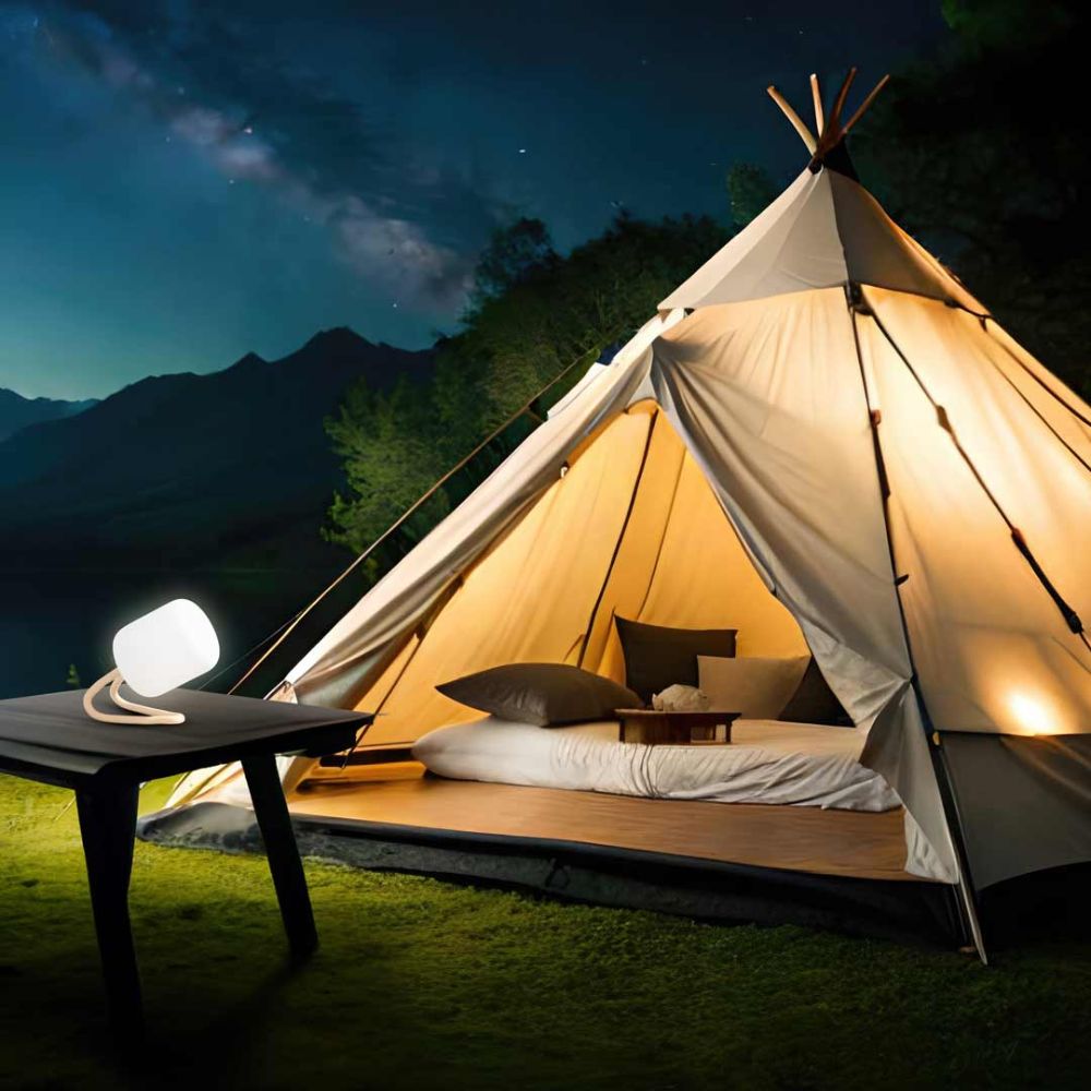 Porodo Outdoor Night Light with Flexible Hanger & Stand