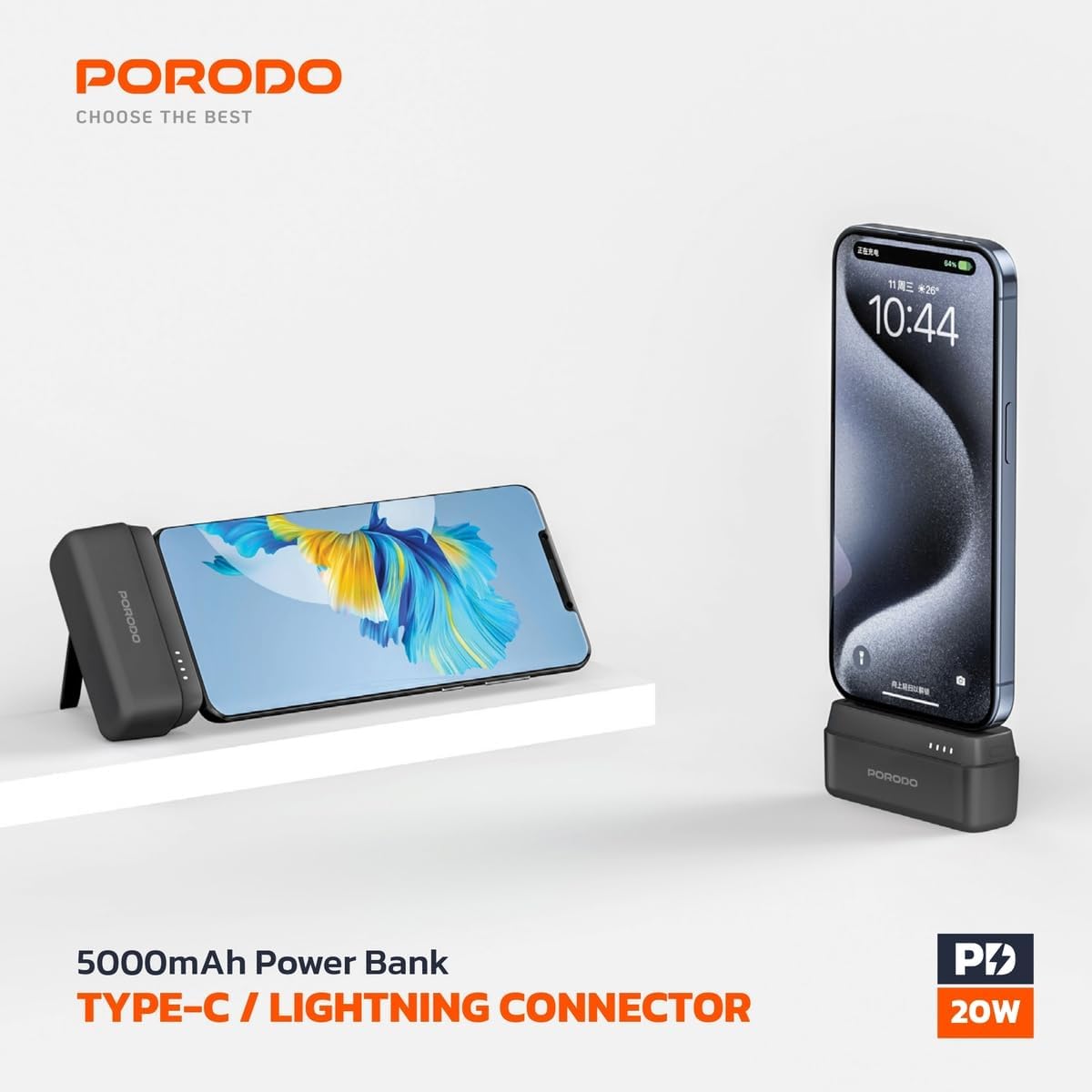 Power Bank with Type-C Connector 5000mAh by Porodo