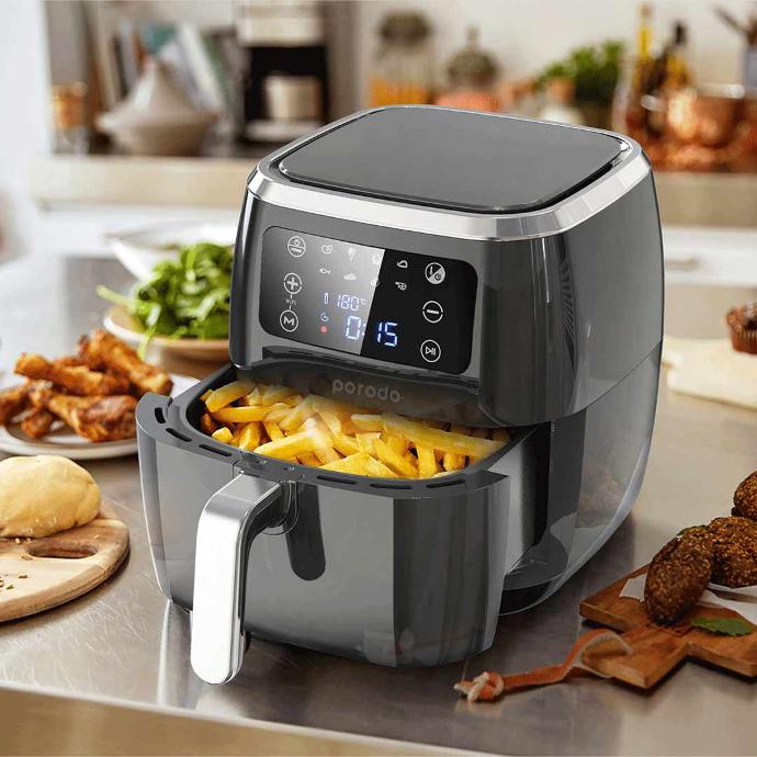 Smart Air Fryer with APP Control 6L 1800W Black