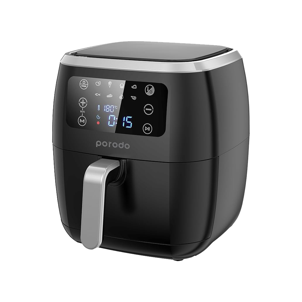 Smart Air Fryer with APP Control 6L 1800W Black