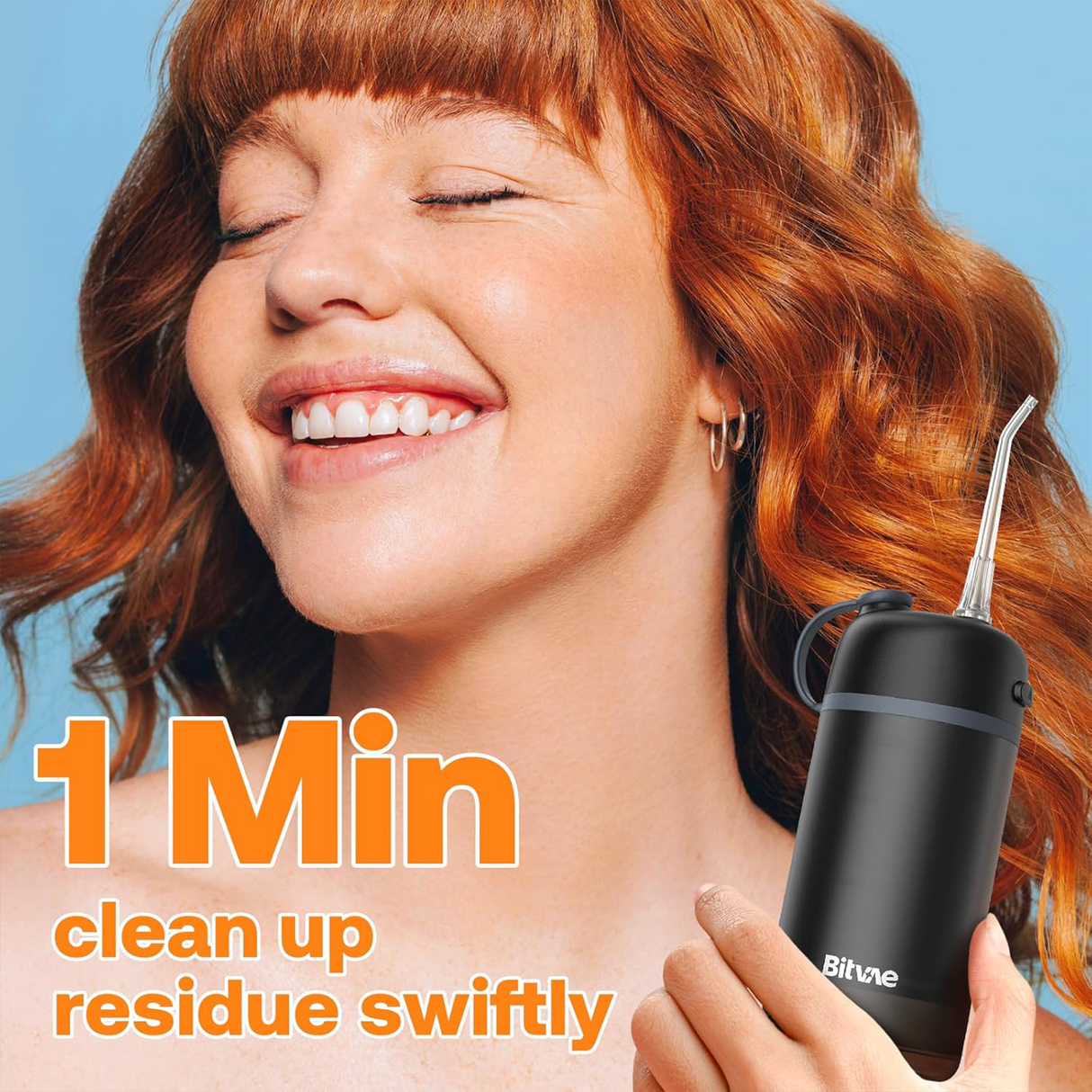 Portable P1 Water Flosser with Collapsible Tank by BITVAE