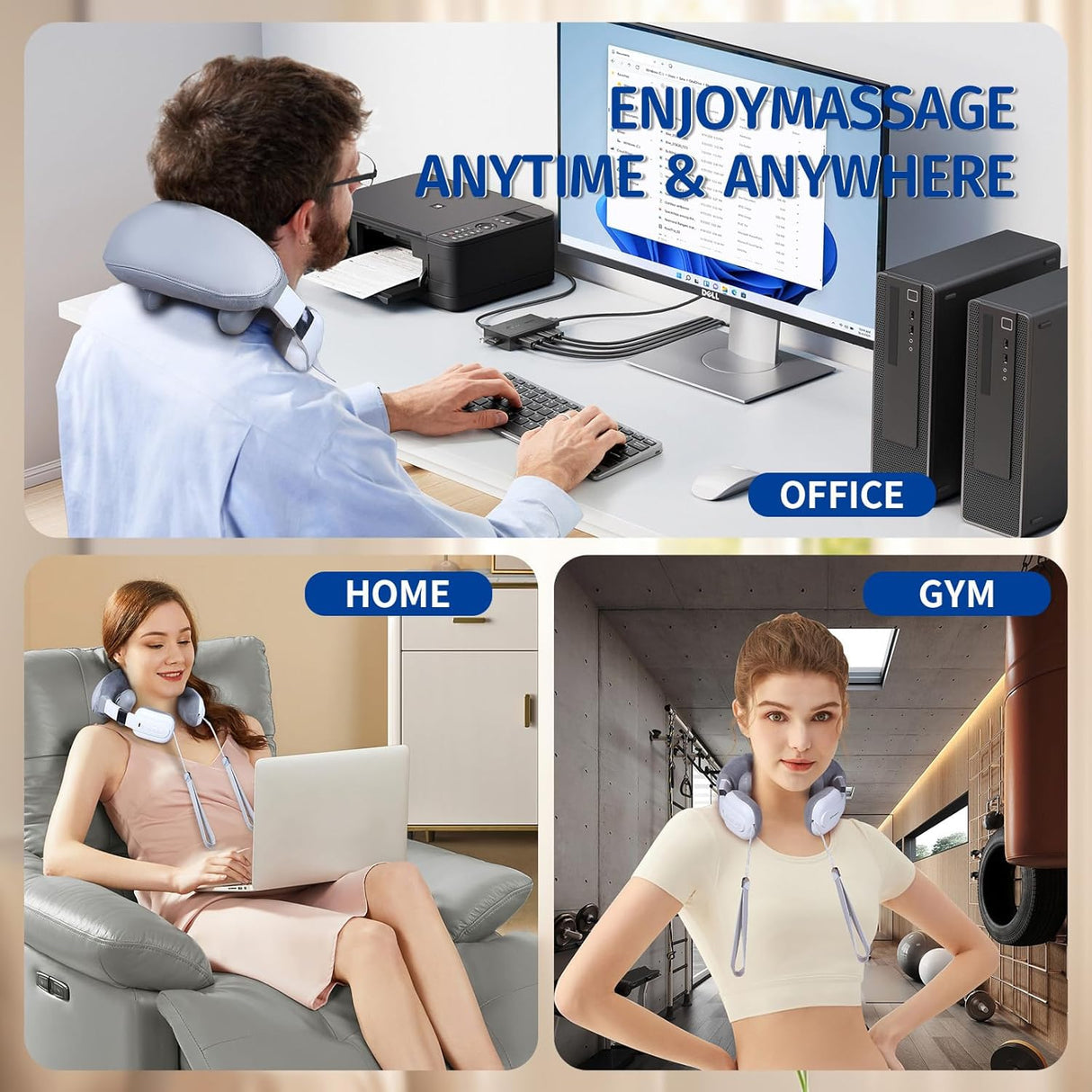 Portable Electric Kneading Neck Massager